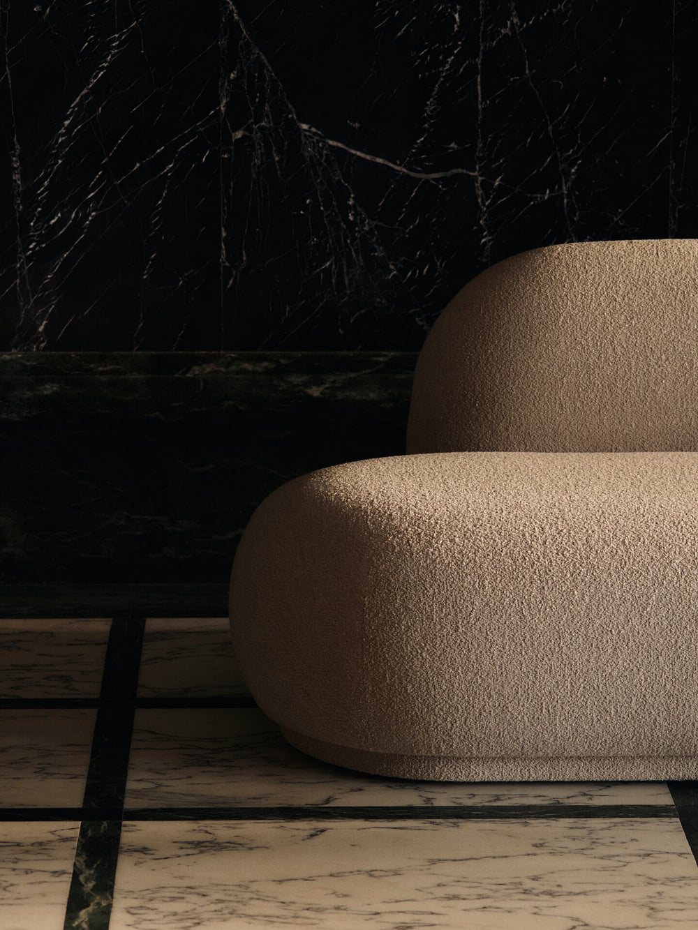 Rico Sofa Open End Left - Soft Bouclé - Natural – Ferm Living