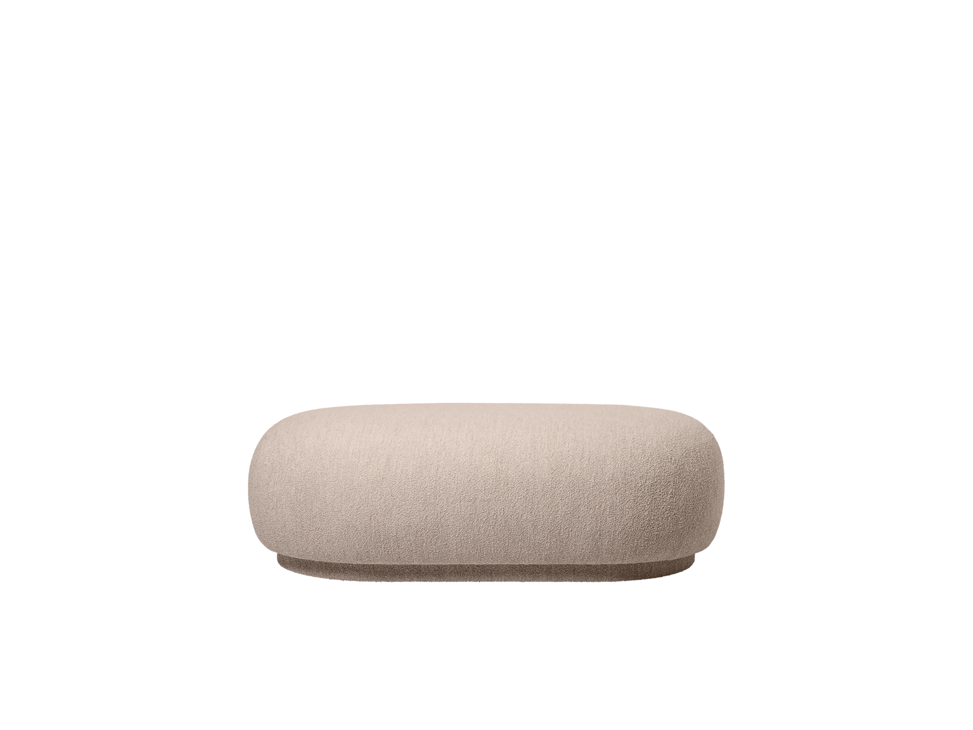 Rico Ottoman - Soft Bouclé - Natural
