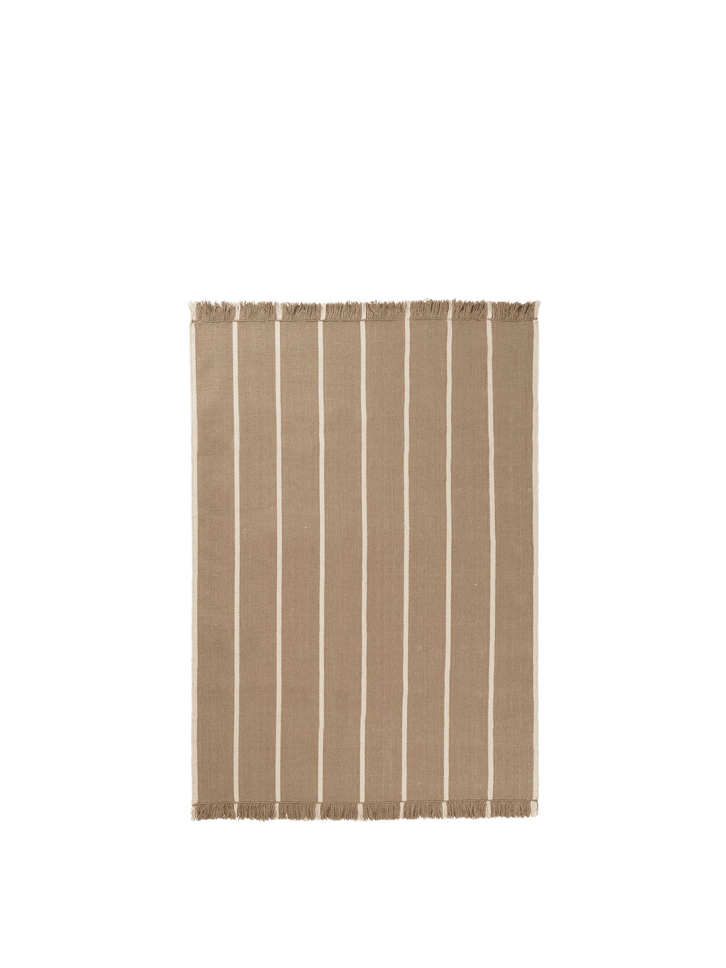 Calm Kelim Rug - Dark Sand/Off-White
