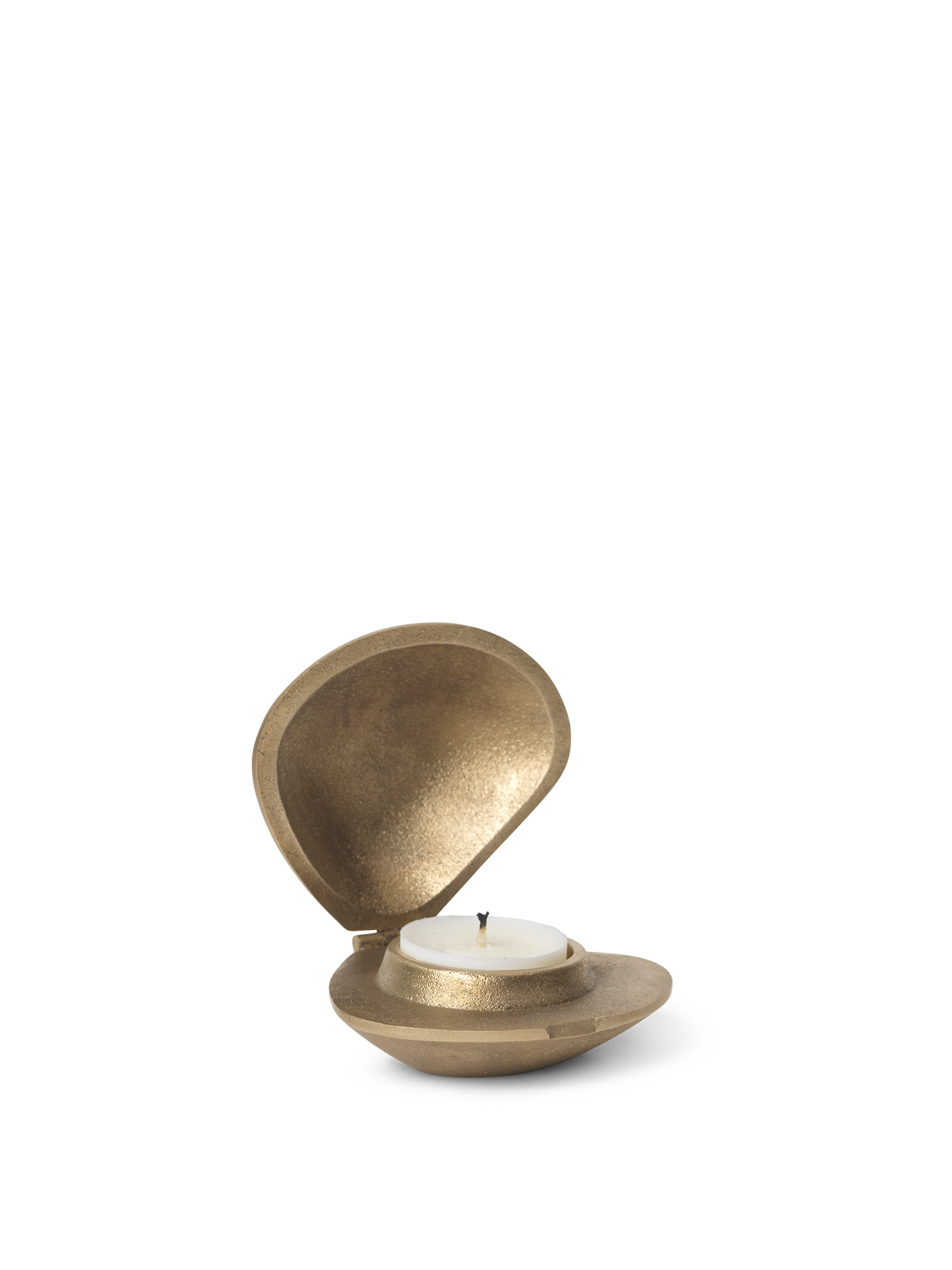 Clam Candle Holder - Brass
