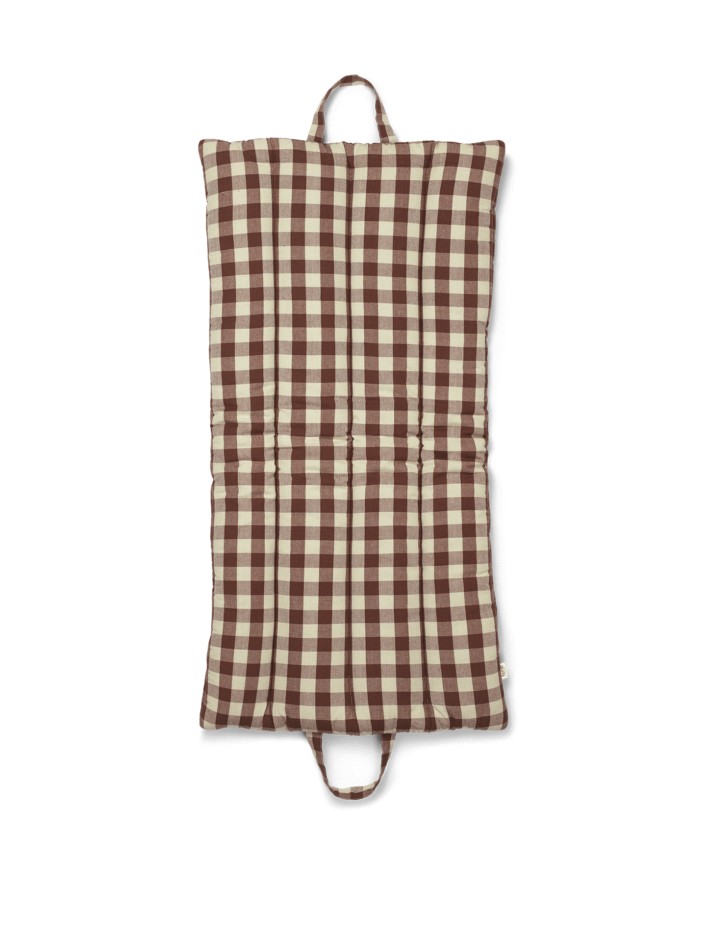 Bothy Check Folding Mat - Cinnamon/Grey Green