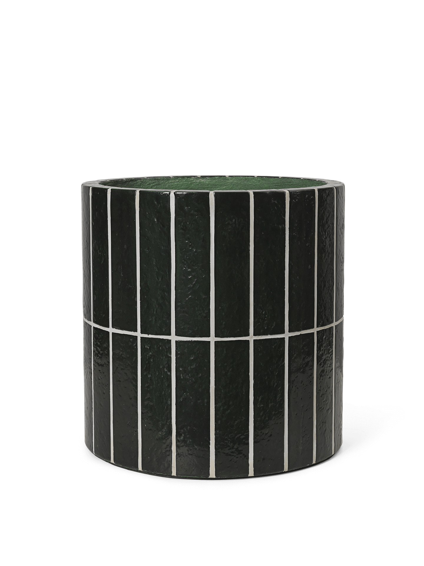 Pillar Plant Pot - Dark Green