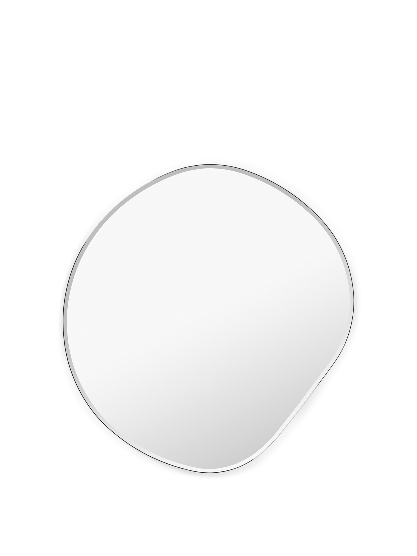 Pond Mirror - Small - Dark Chrome
