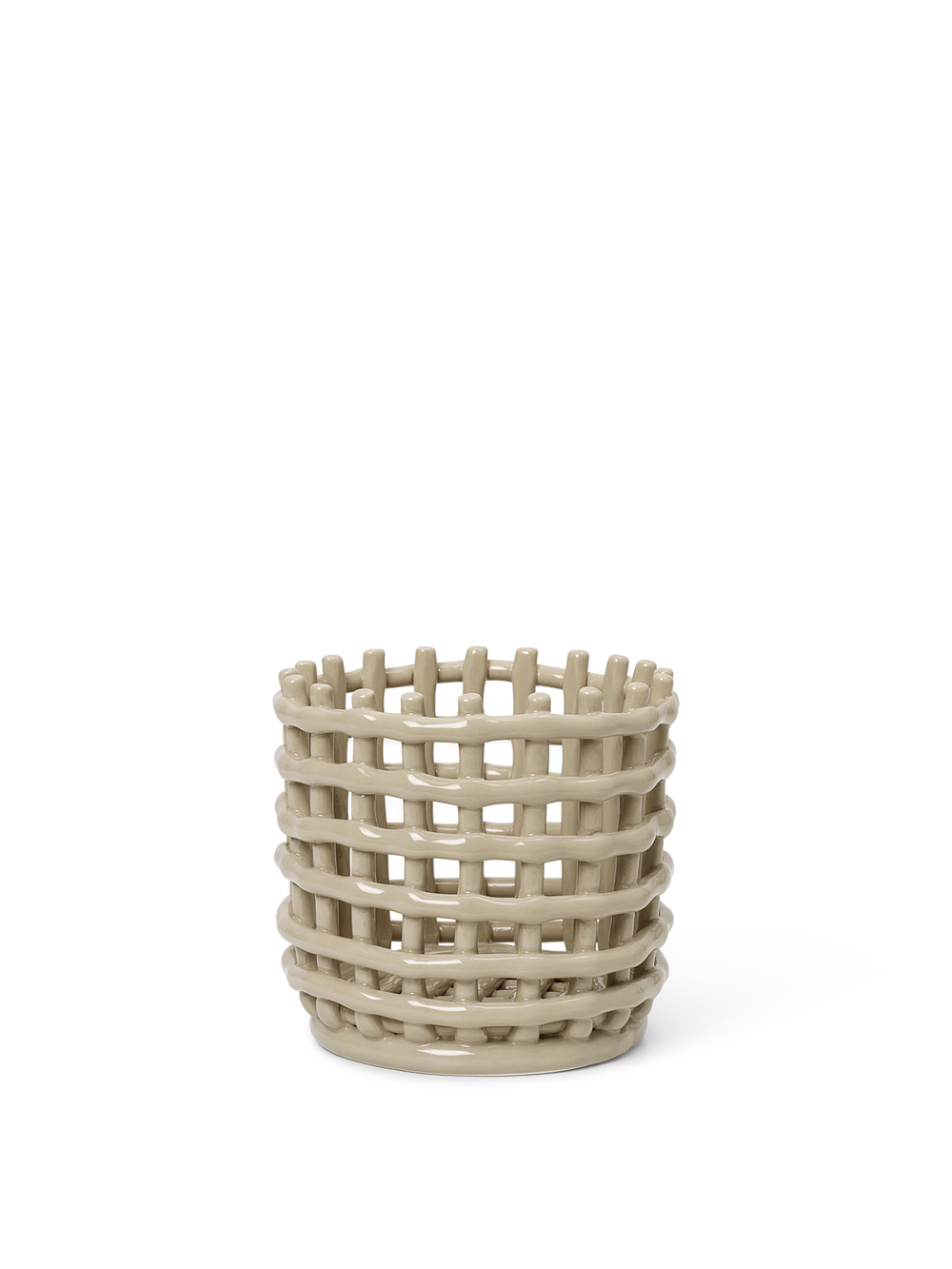 Keramik Korbe aus Cashmere - Small von Ferm Living