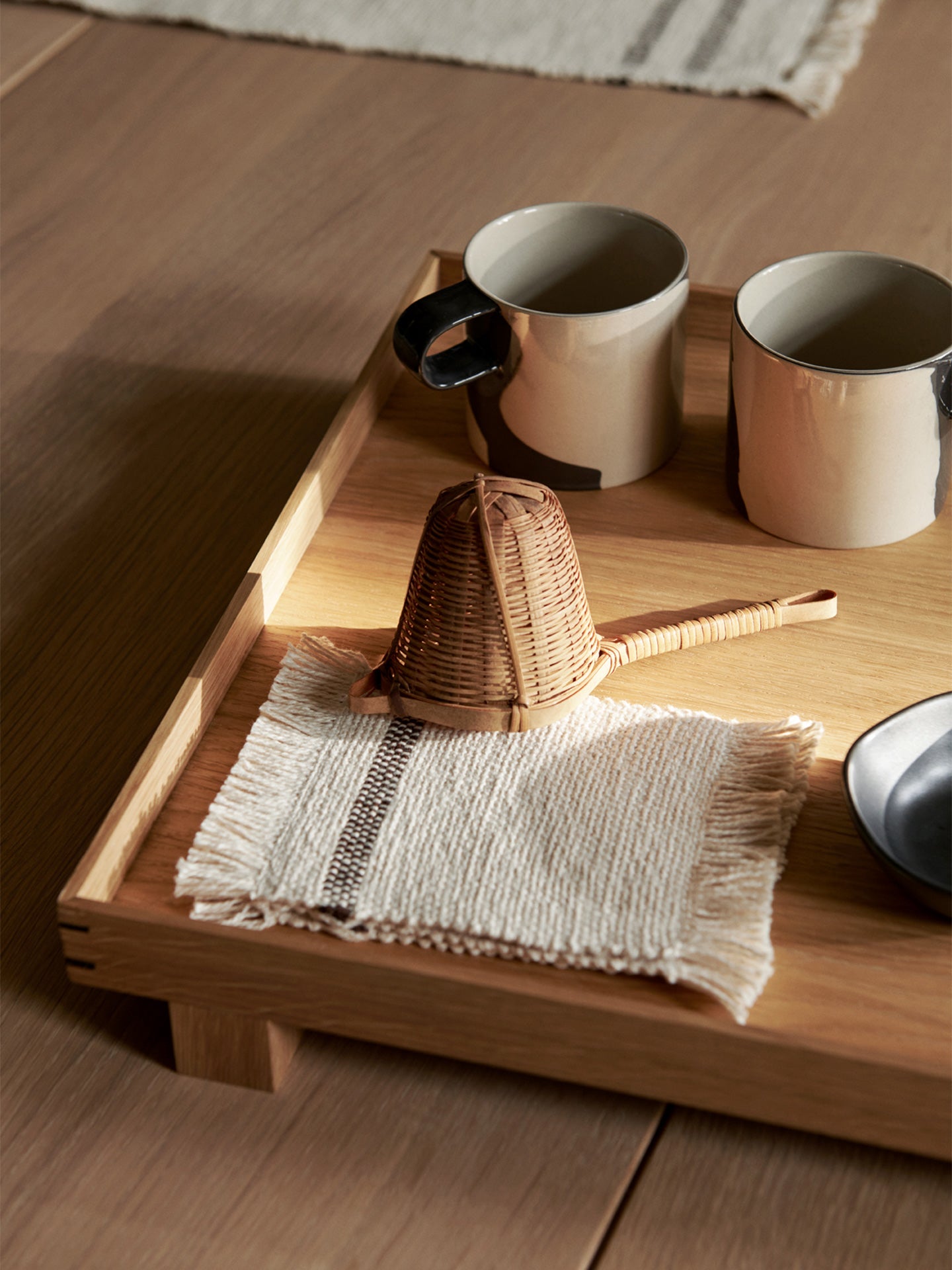 Small Bon wooden tray in oak with a Japanese aesthetic – Ferm Living