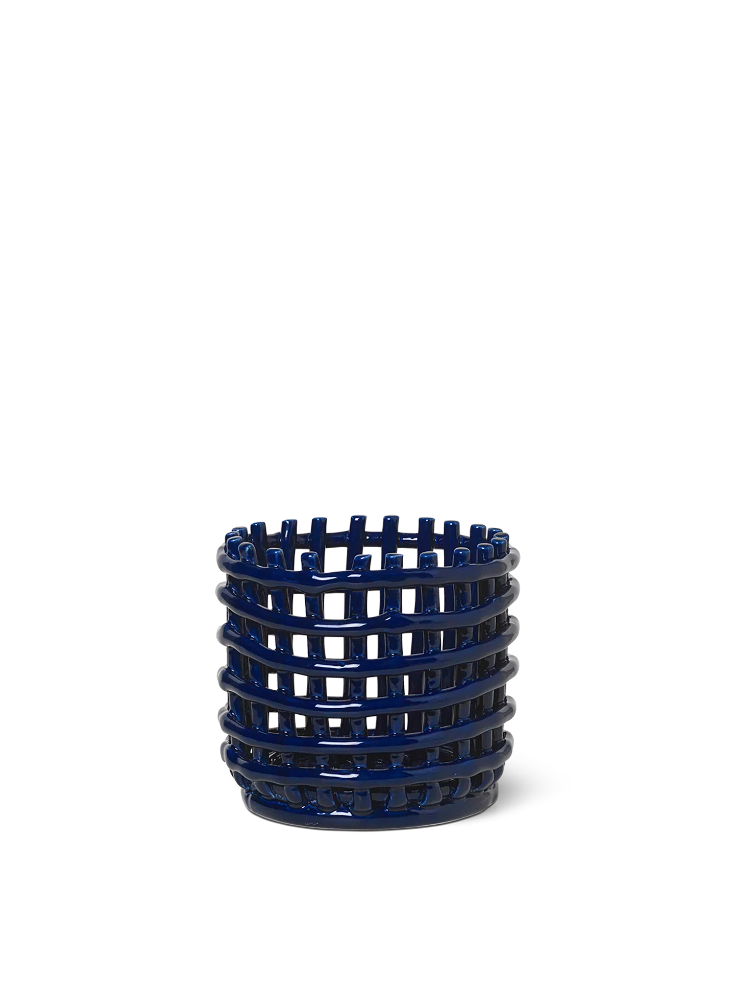 Ceramic Basket - Small - Blue