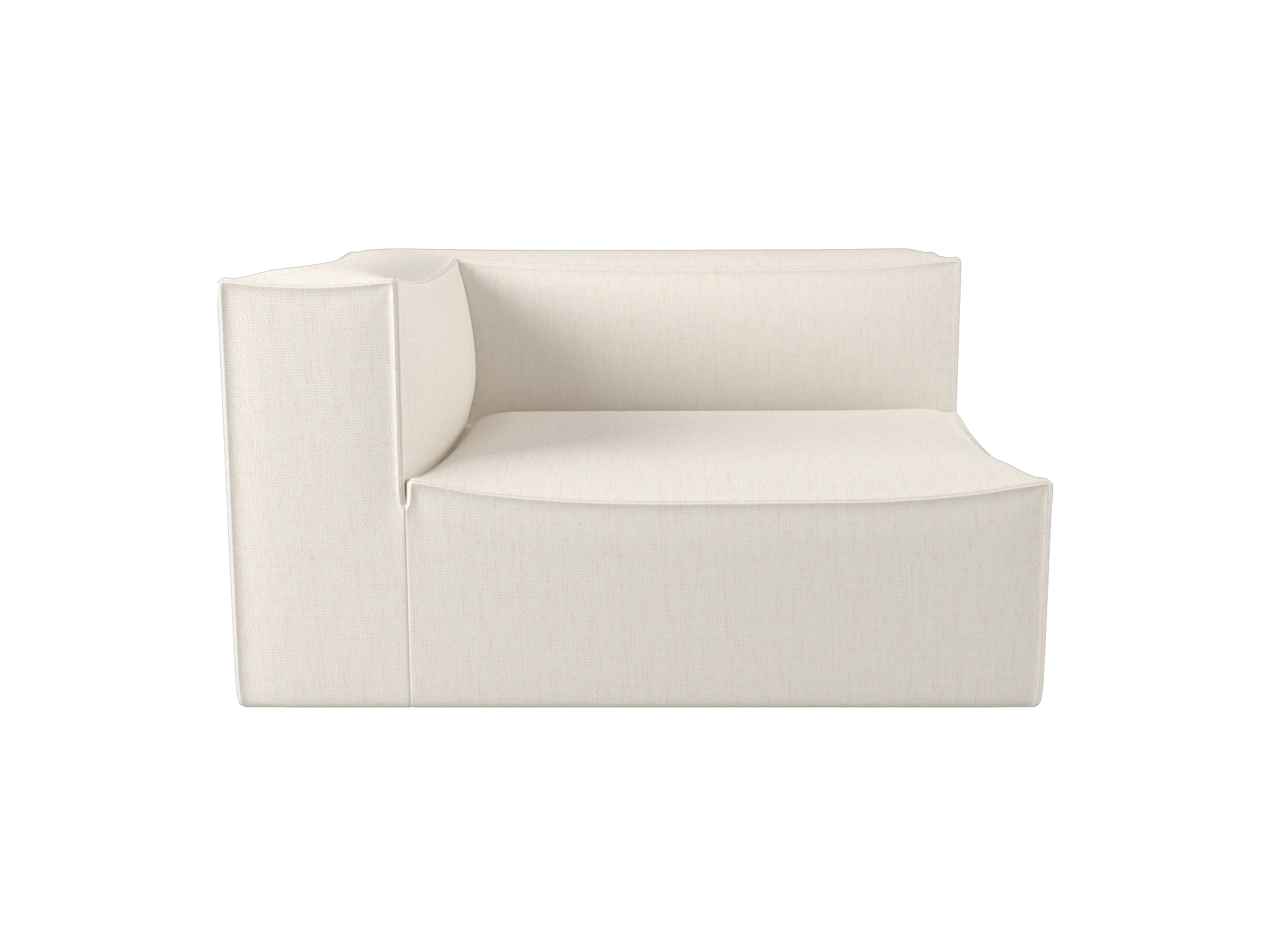 Catena Sofa Armrest Left L400 - Bouclé - Off-White