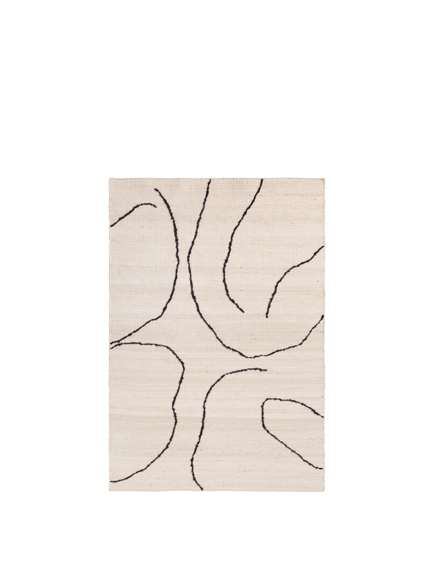 Gesso Jute Rug - Off-White/Dark Fig