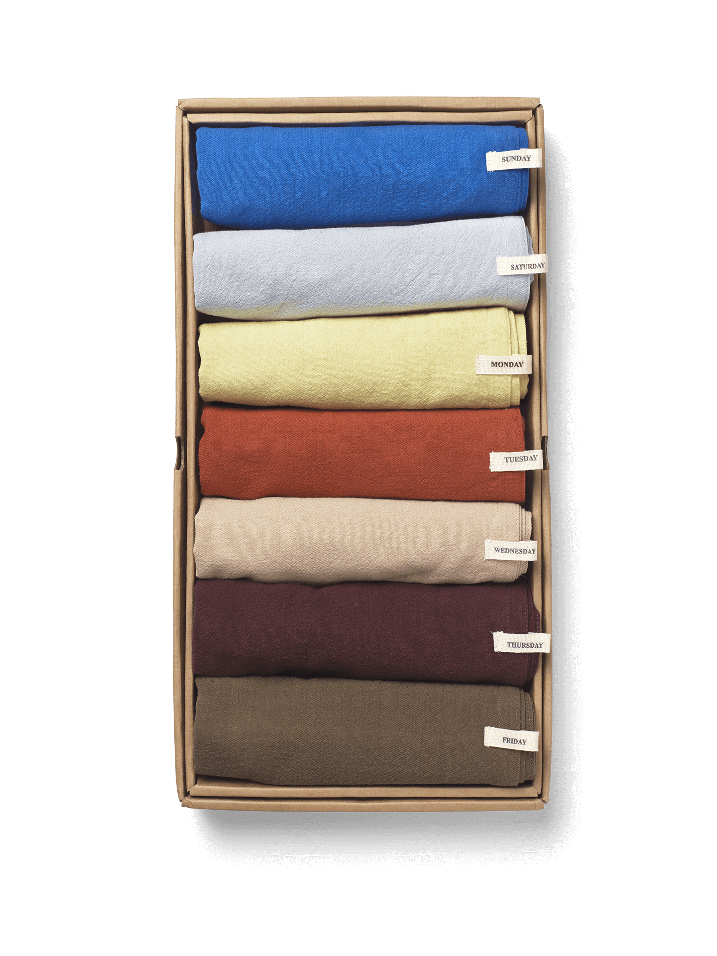 Day Tea Towel - Set of 7 - Bold
