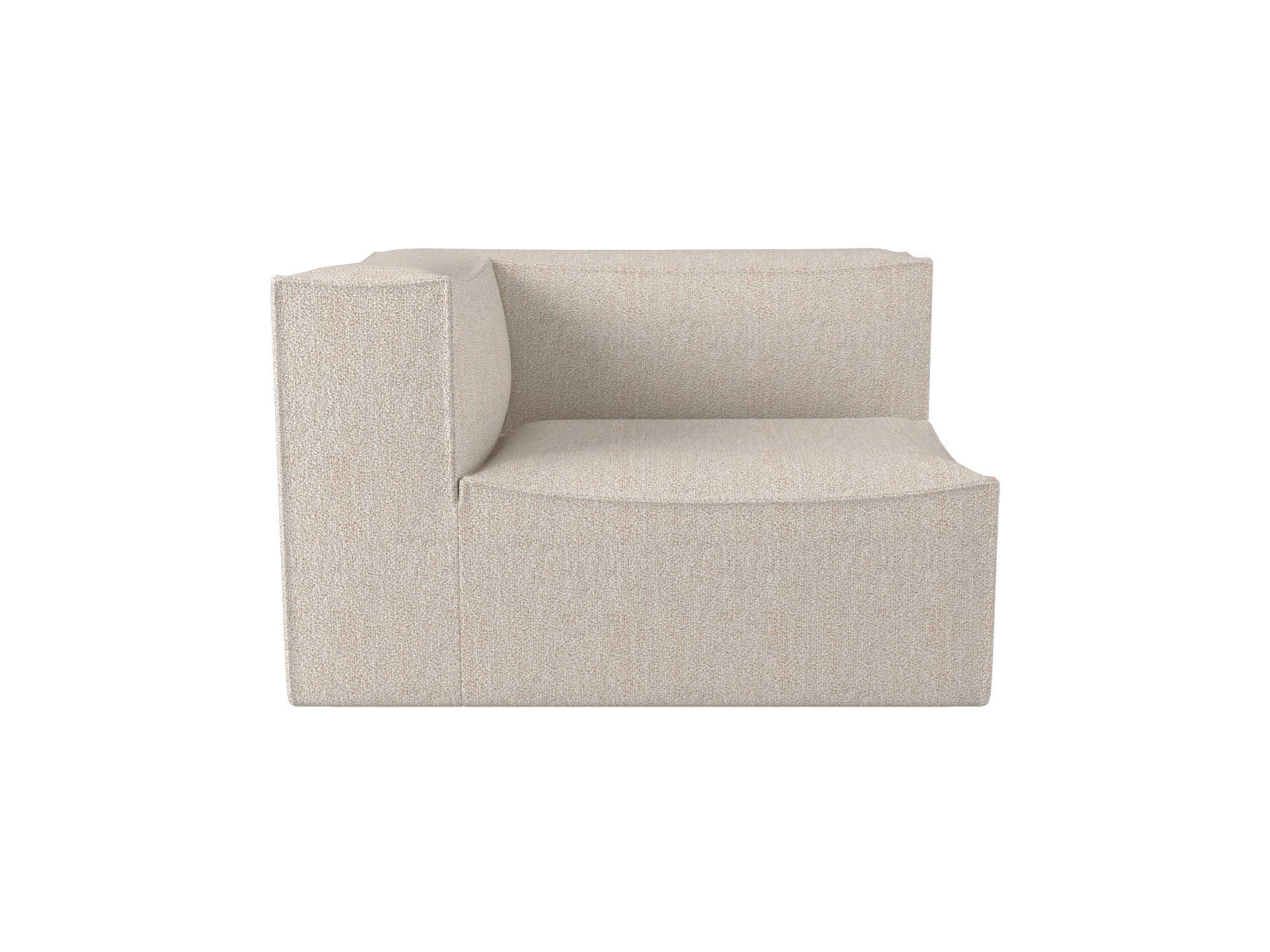Catena Sofa Armrest Left S400 - Soft Bouclé - Natural