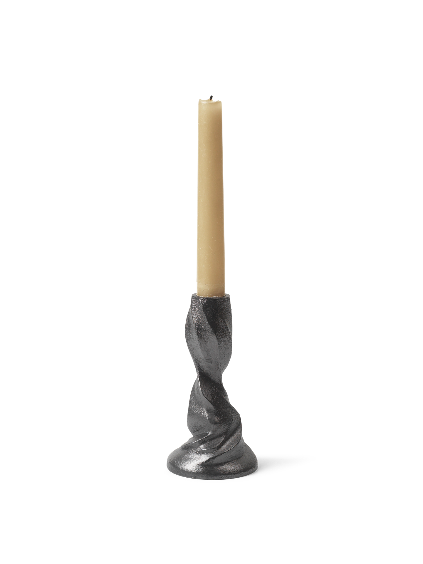 Gale Candle Holder - Small - Blackened Aluminium