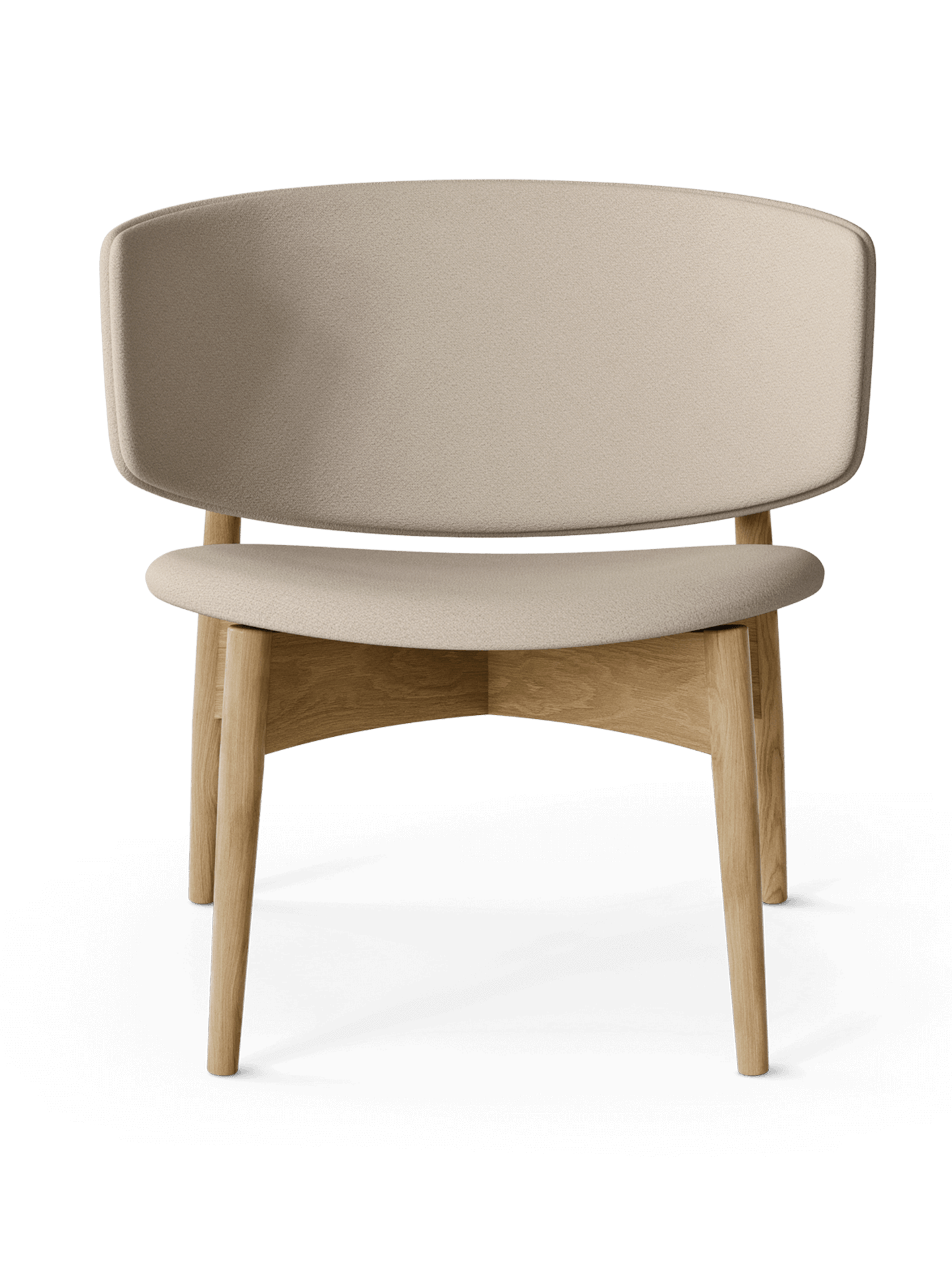 Herman Lounge Chair - Wood - Grain - Oak/Cashmere