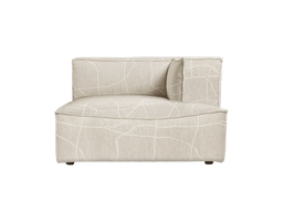 Catena Sofa Chaise Longue Right L601 en Can Lis arena/blanco roto con patrón de líneas