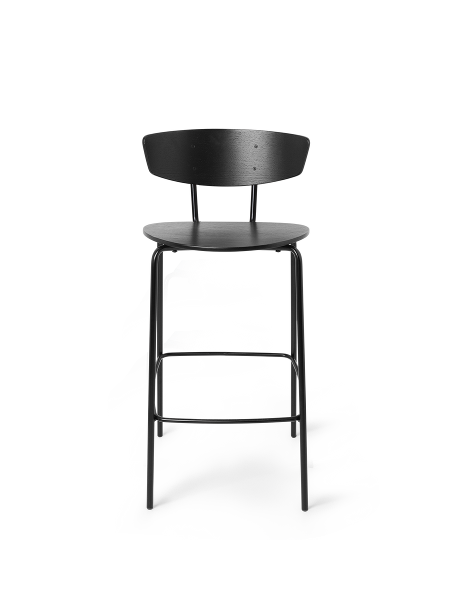 Ferm Living Herman Stool ブラック/クローム Herman bar chair in stylish design | Ferm Living
