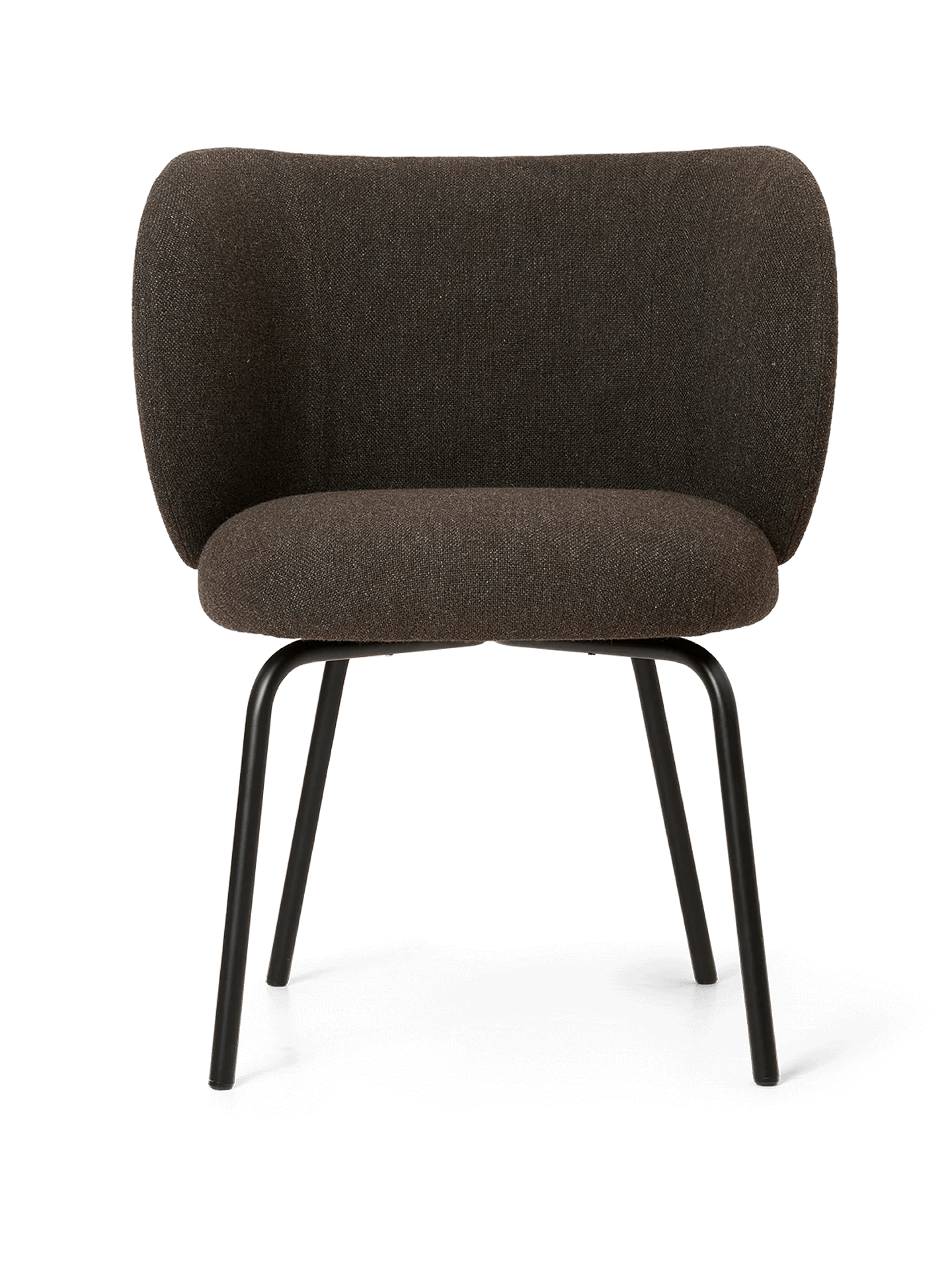 Rico Dining Chair - Black - Hallingdal - Dark Grey/Brown