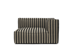 Catena Sofa Armrest Right L401 in Louisiana sand/black stripe