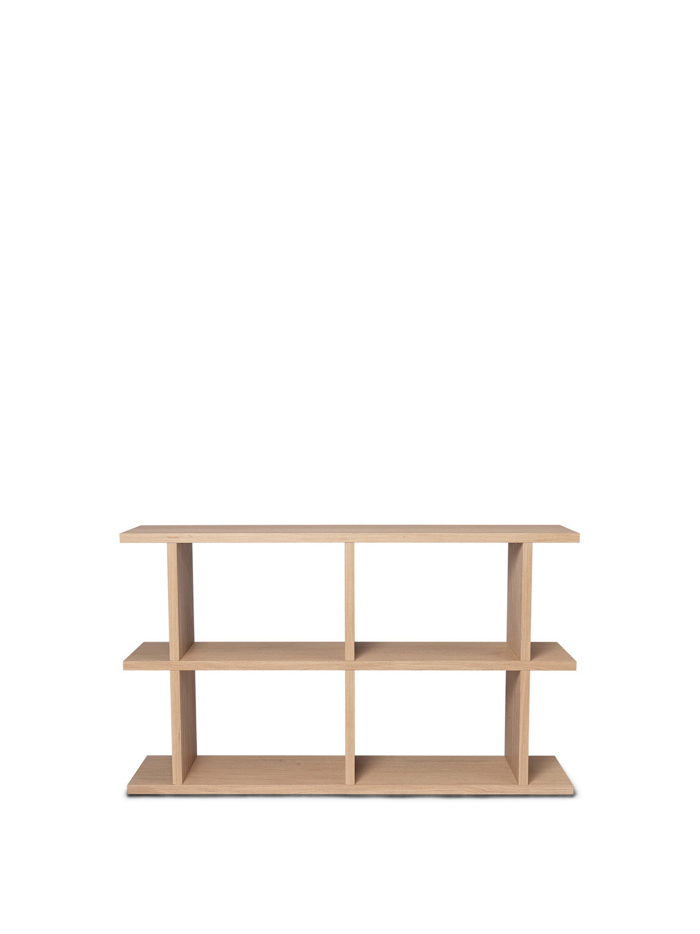 Kona Bookcase - 2x2 - Natural Oak Veneer