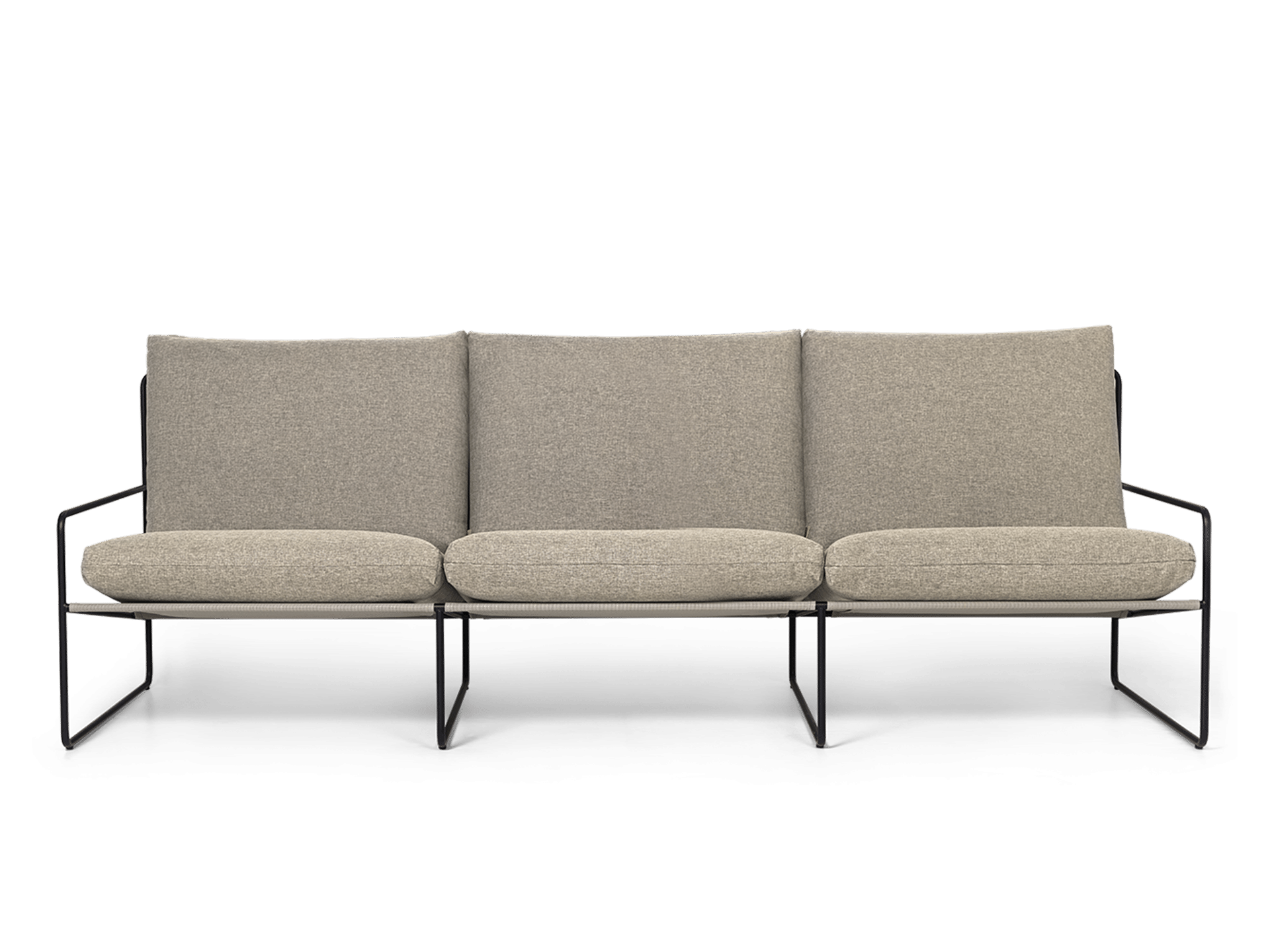 Desert 3-seater - Black - Dolce - Dark Sand