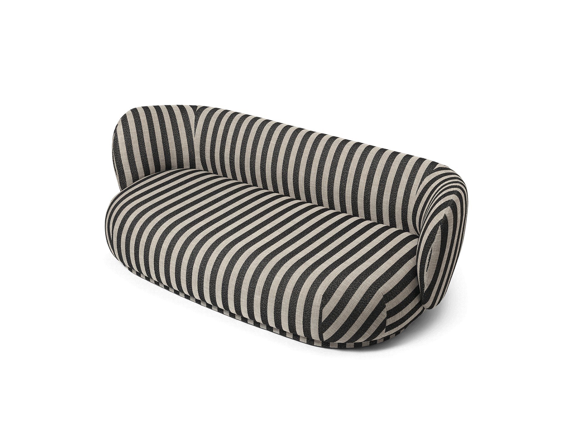 Rico Lounger Sofa - Louisiana - Sand/Black