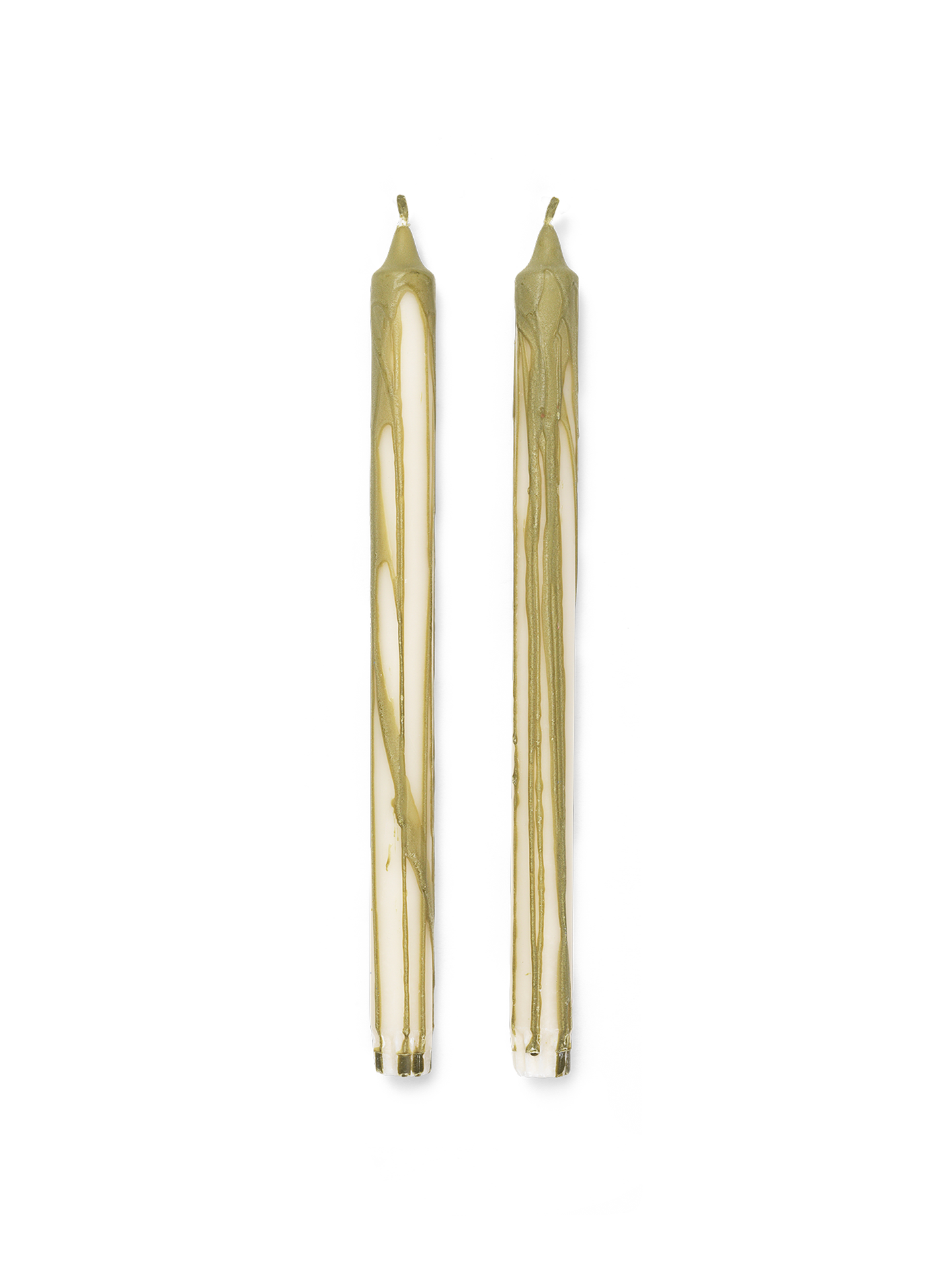 Dryp Candles - Set of 2 - Olive Green