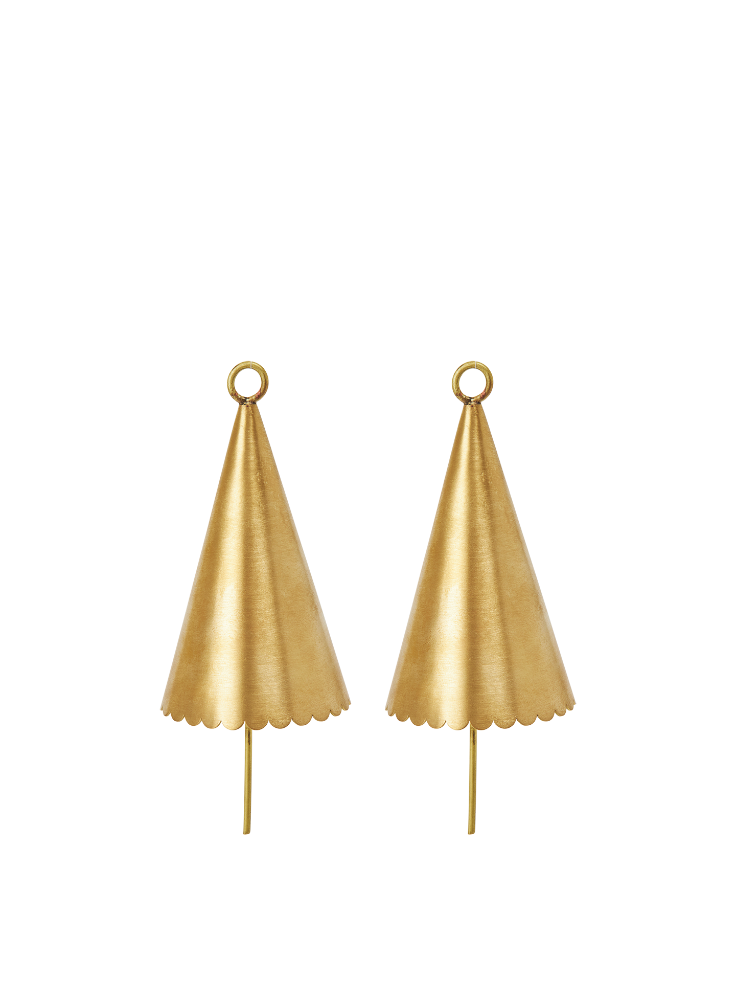 Cone Bell - Set of 2 - Brass