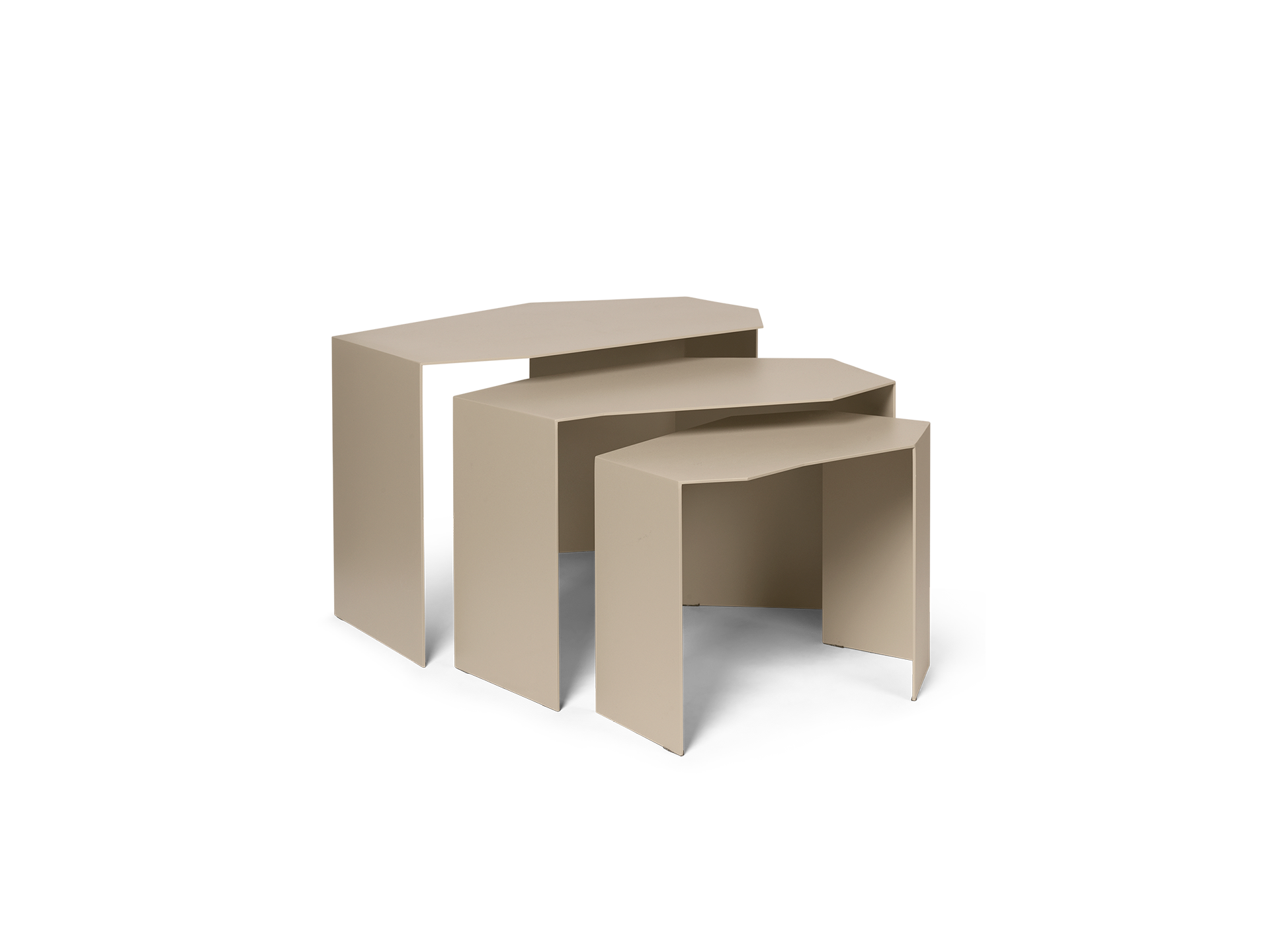 Shard Cluster Tables - Set of 3 - Cashmere