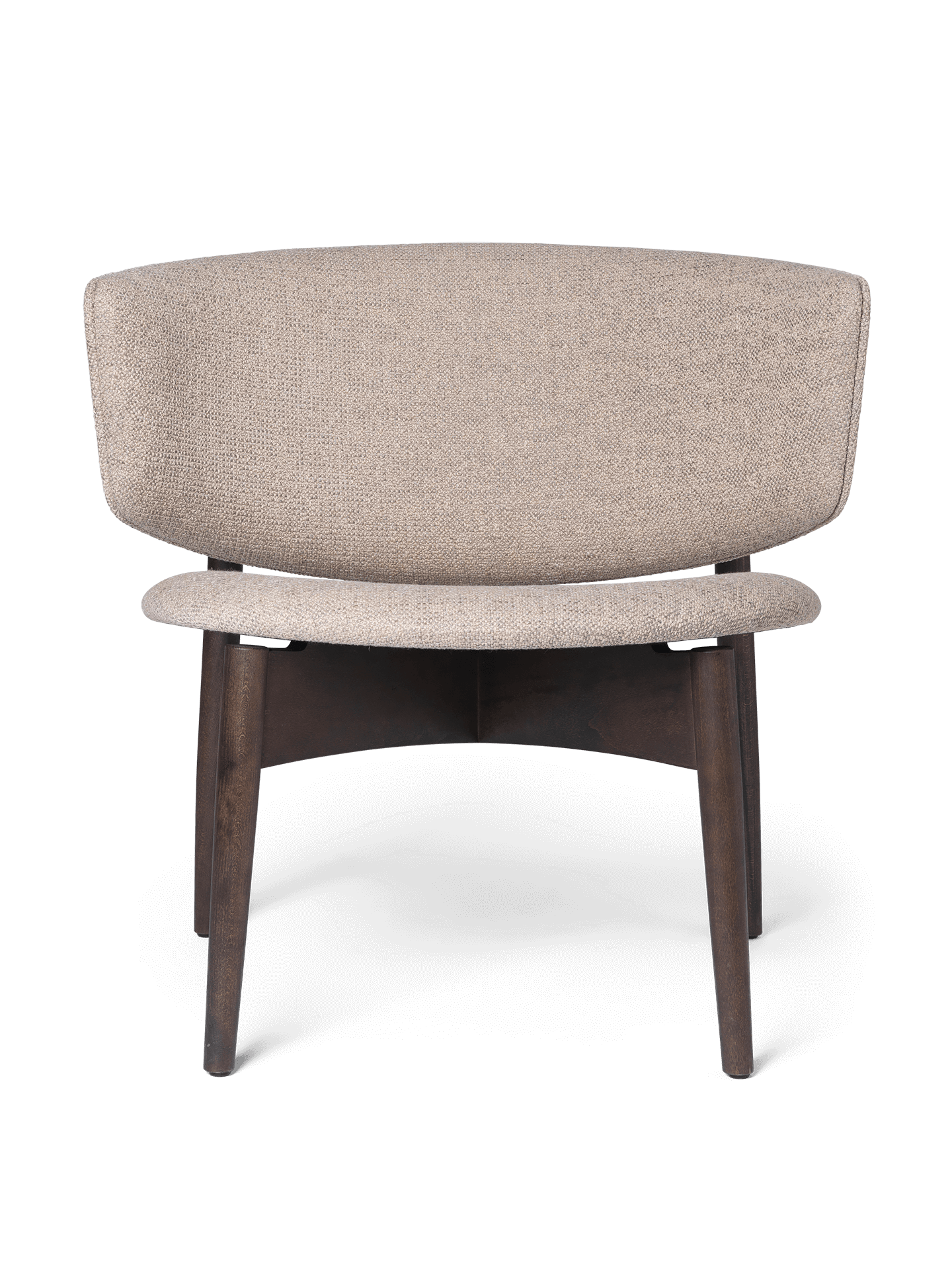 Herman Lounge Chair - Wood - Bouclé - Dark Stained Beech/Sand