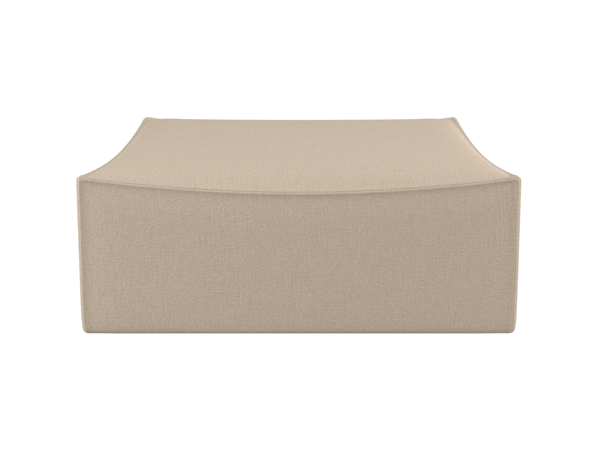 Catena Pouf Square L500 - Rich Linen - Natural