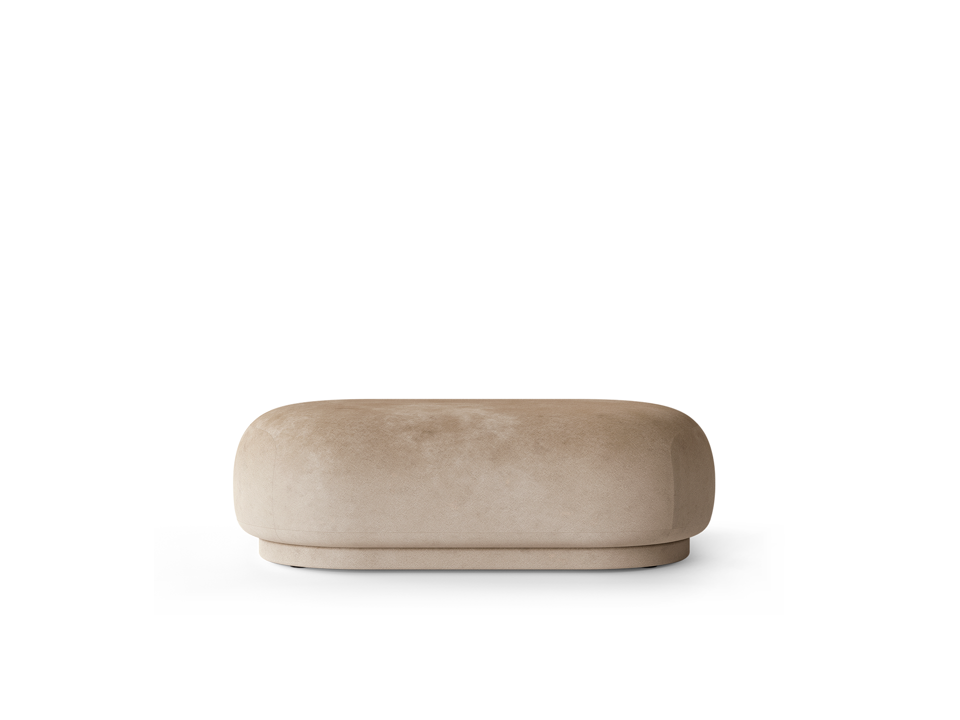 Rico Ottoman - Faded Velvet - Sand