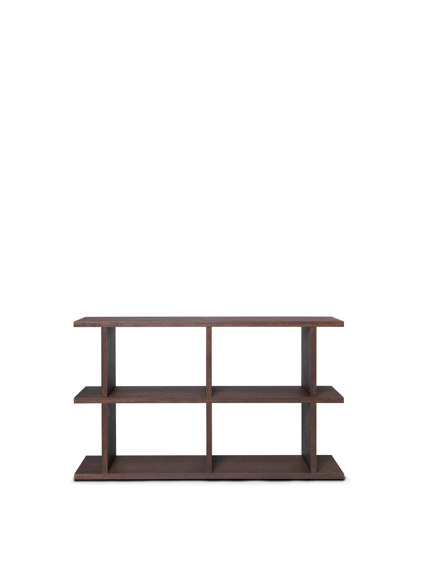 Kona Bookcase - 2x2 - Dark Stained Oak