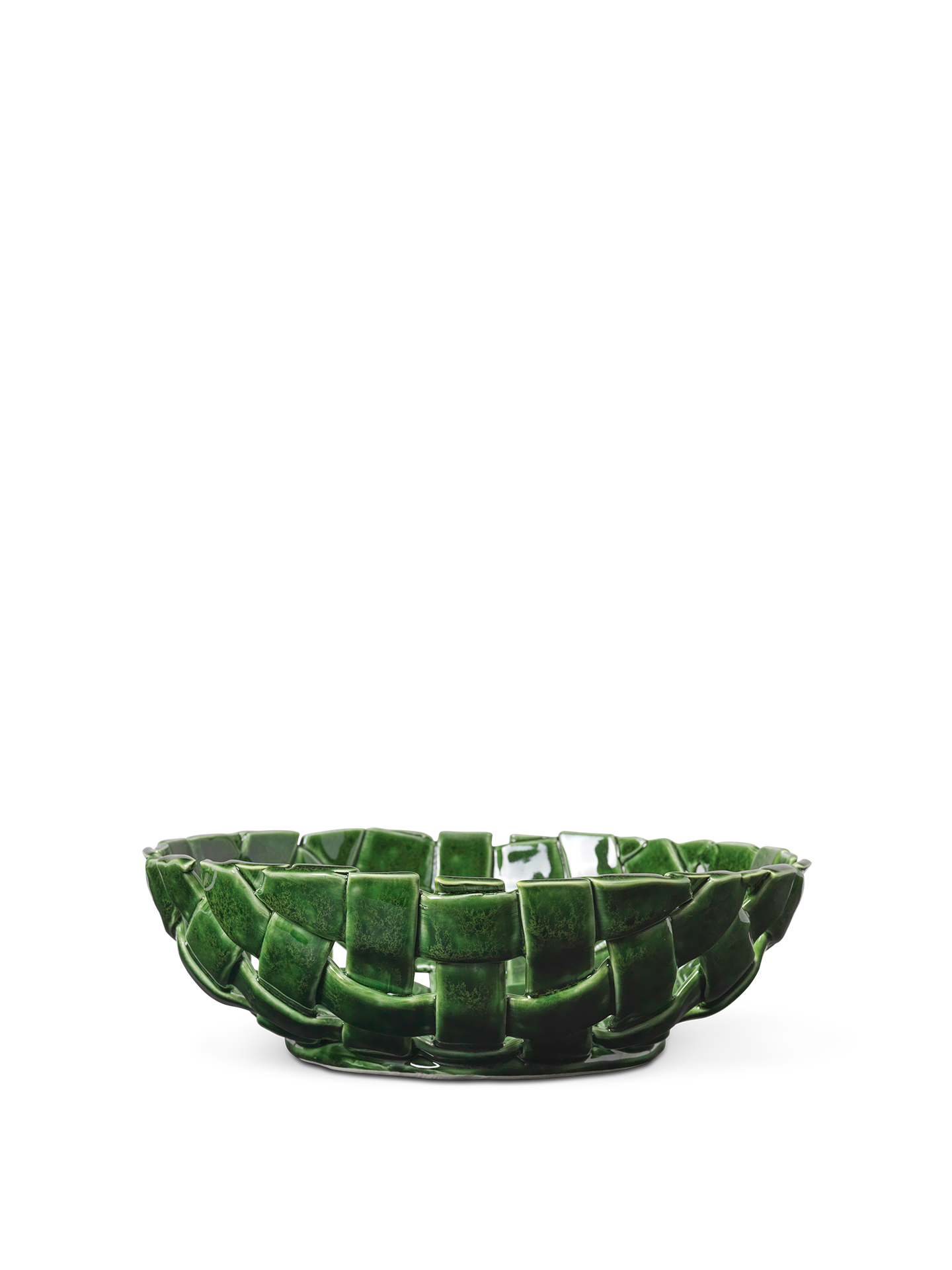 Plait Bowl - Ø30 - Emerald Green