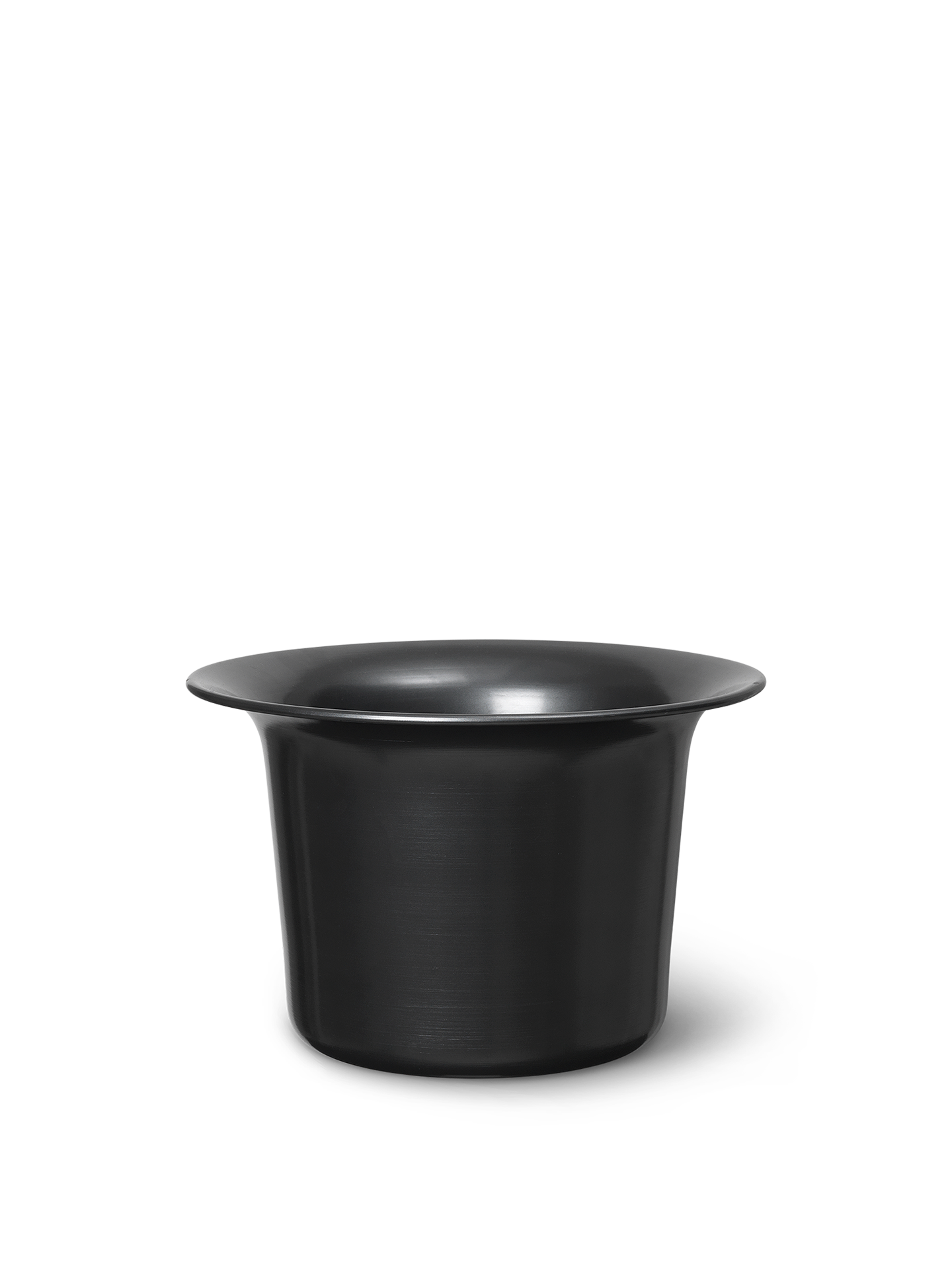 Spun Alu Basket - Low - Blackened Aluminium