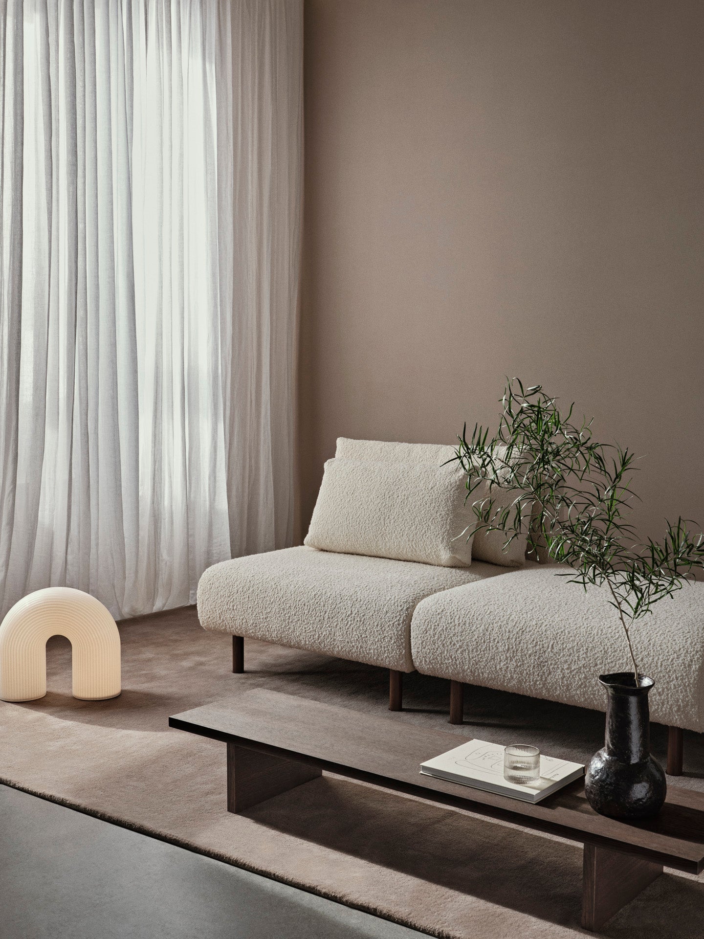 Stille Tufted Rug - Ash Brown | Ferm Living