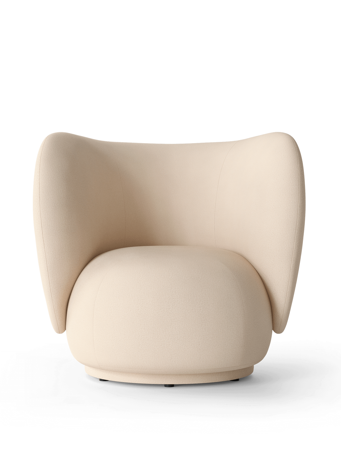 Rico Lounge Chair - Swivel - Brushed - Off-White