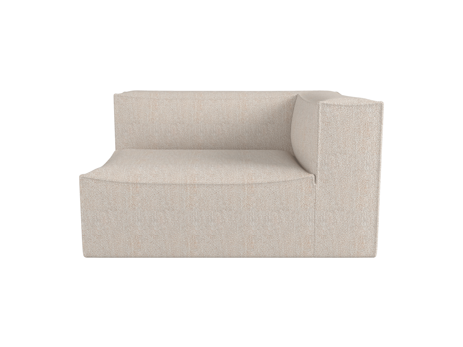 Catena Sofa Armrest Right L401 - Soft Bouclé - Natural