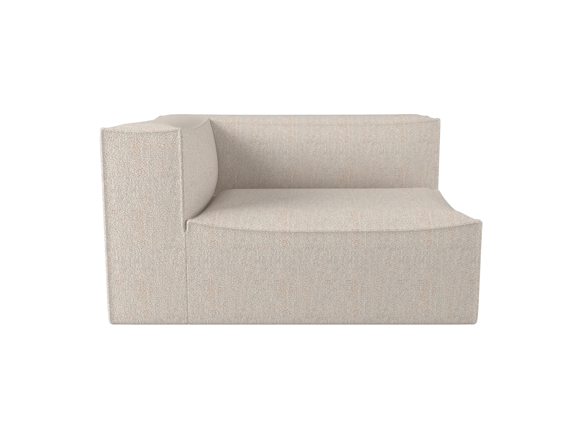 Catena Sofa Armrest Left L400 - Soft Bouclé - Natural