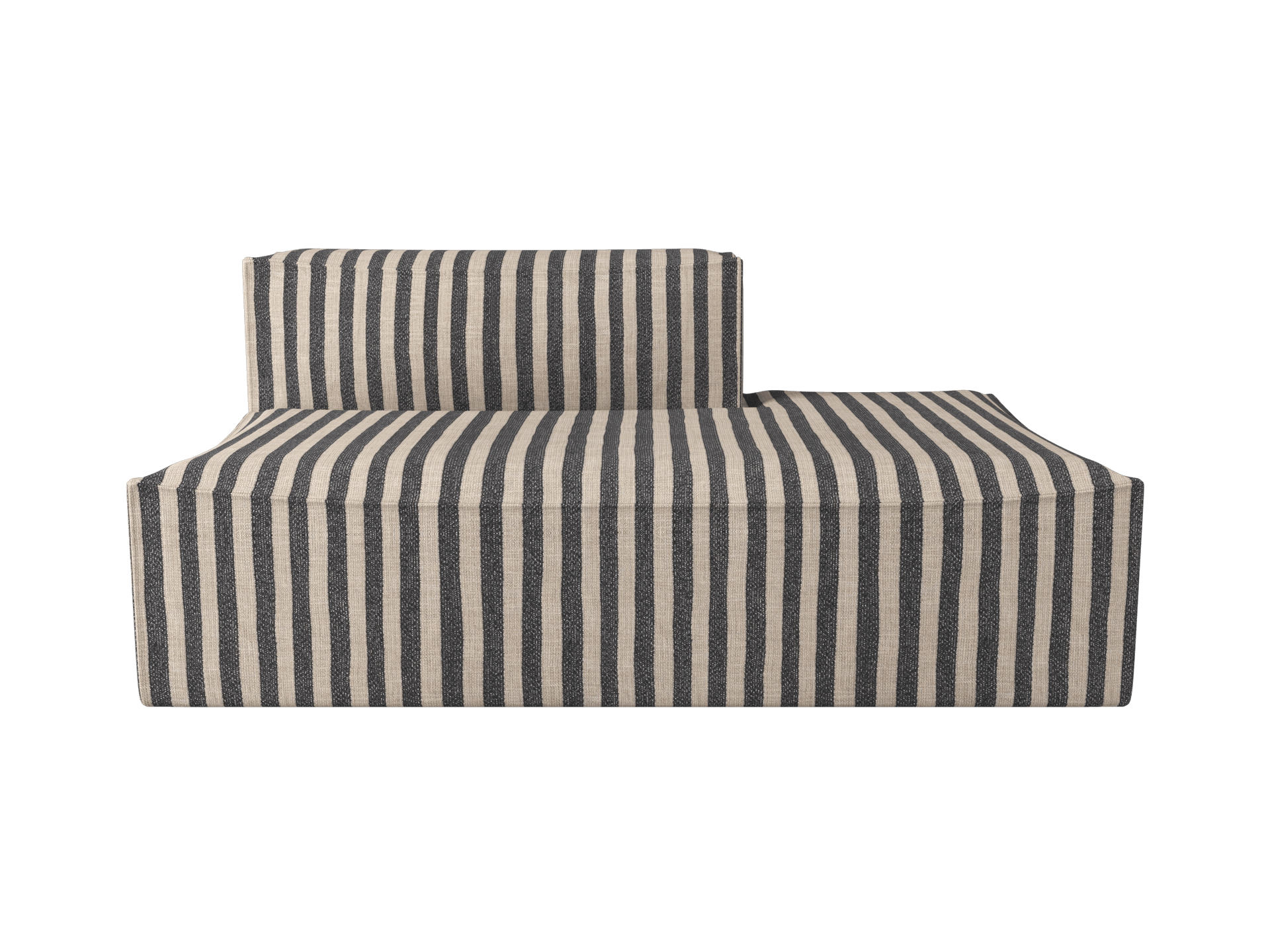 Catena Sofa Open End Right L301 - Louisiana - Sand/Black