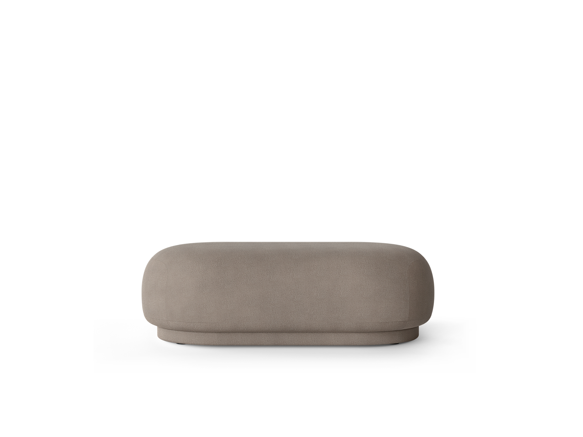 Rico Ottoman - Brushed - Warm Grey