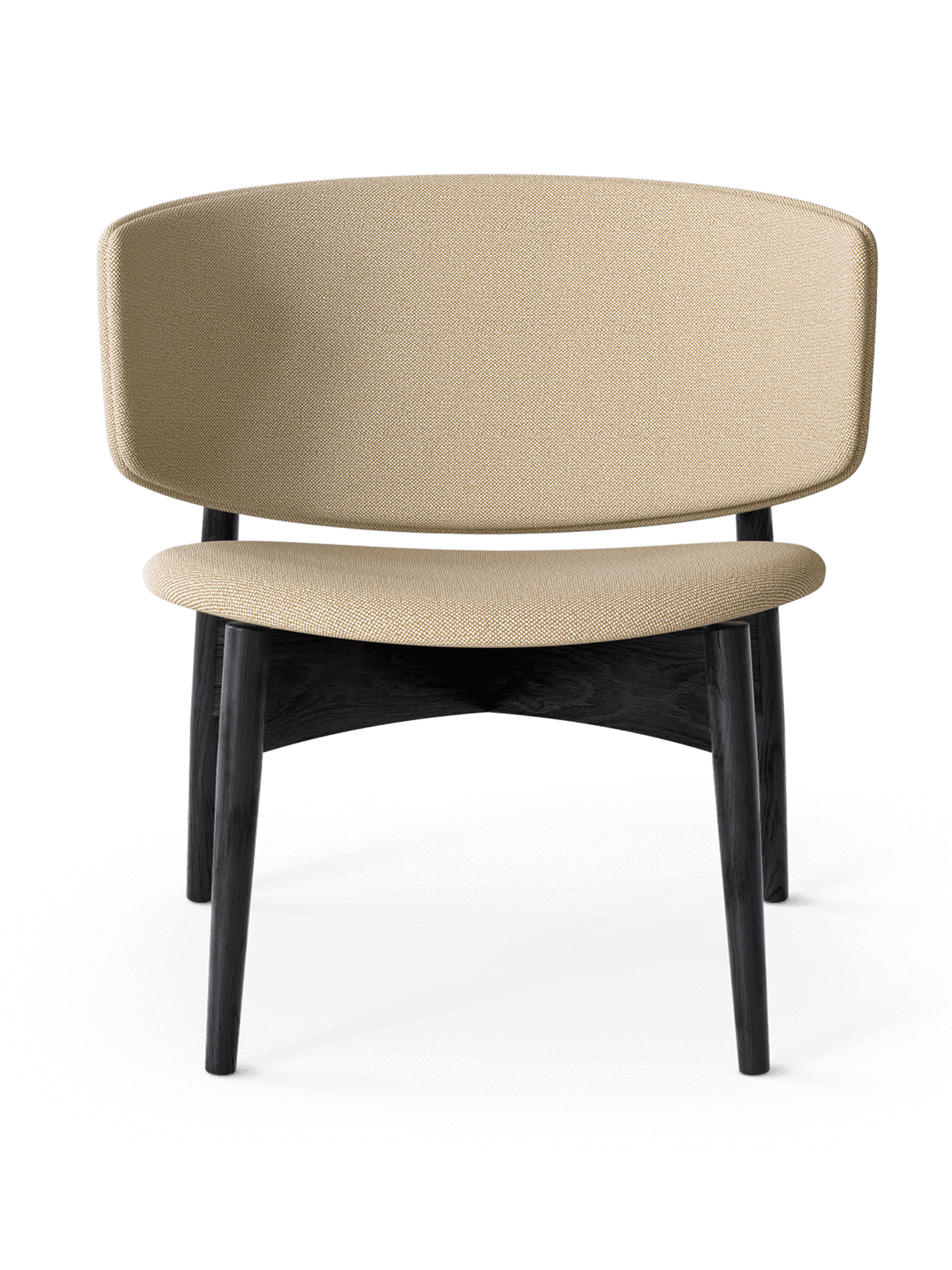 Herman Lounge Chair - Wood - Hallingdal - Black/Beige