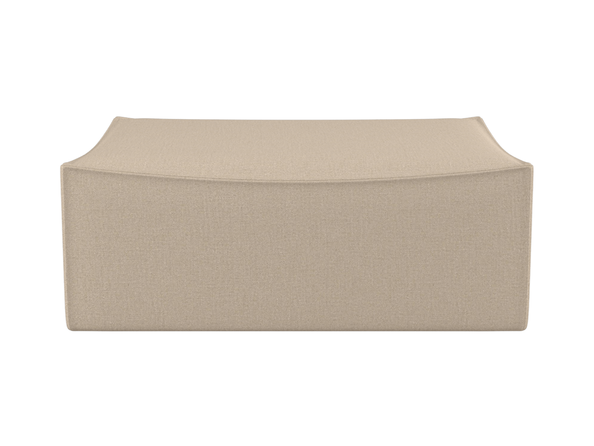 Catena Pouf Rectangular L501 - Rich Linen - Natural