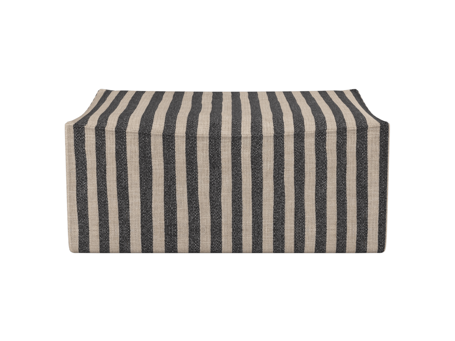 Catena Pouf Rectangular S501 - Louisiana - Sand/Black