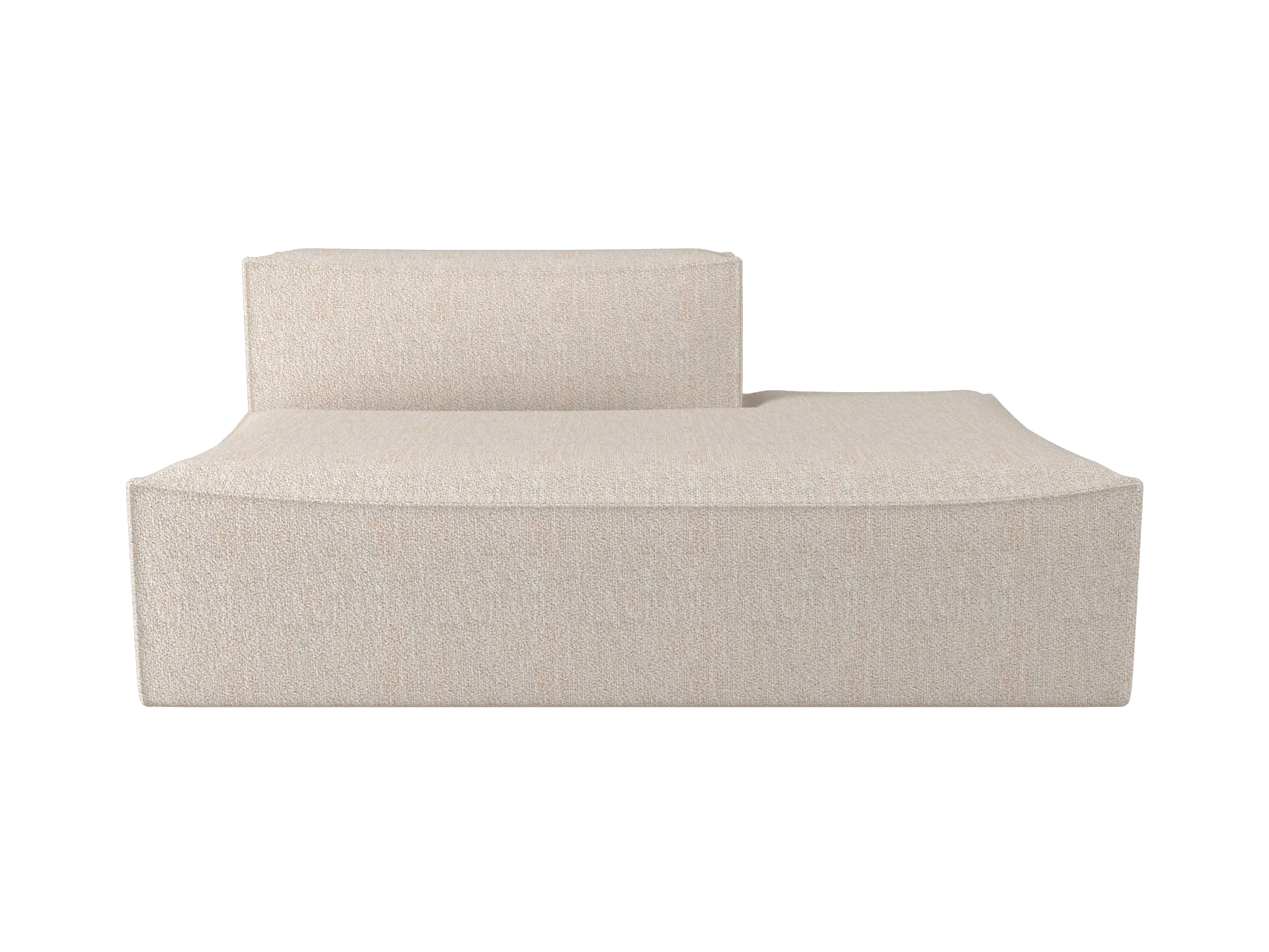 Catena Sofa Open End Right L301 - Soft Bouclé - Natural