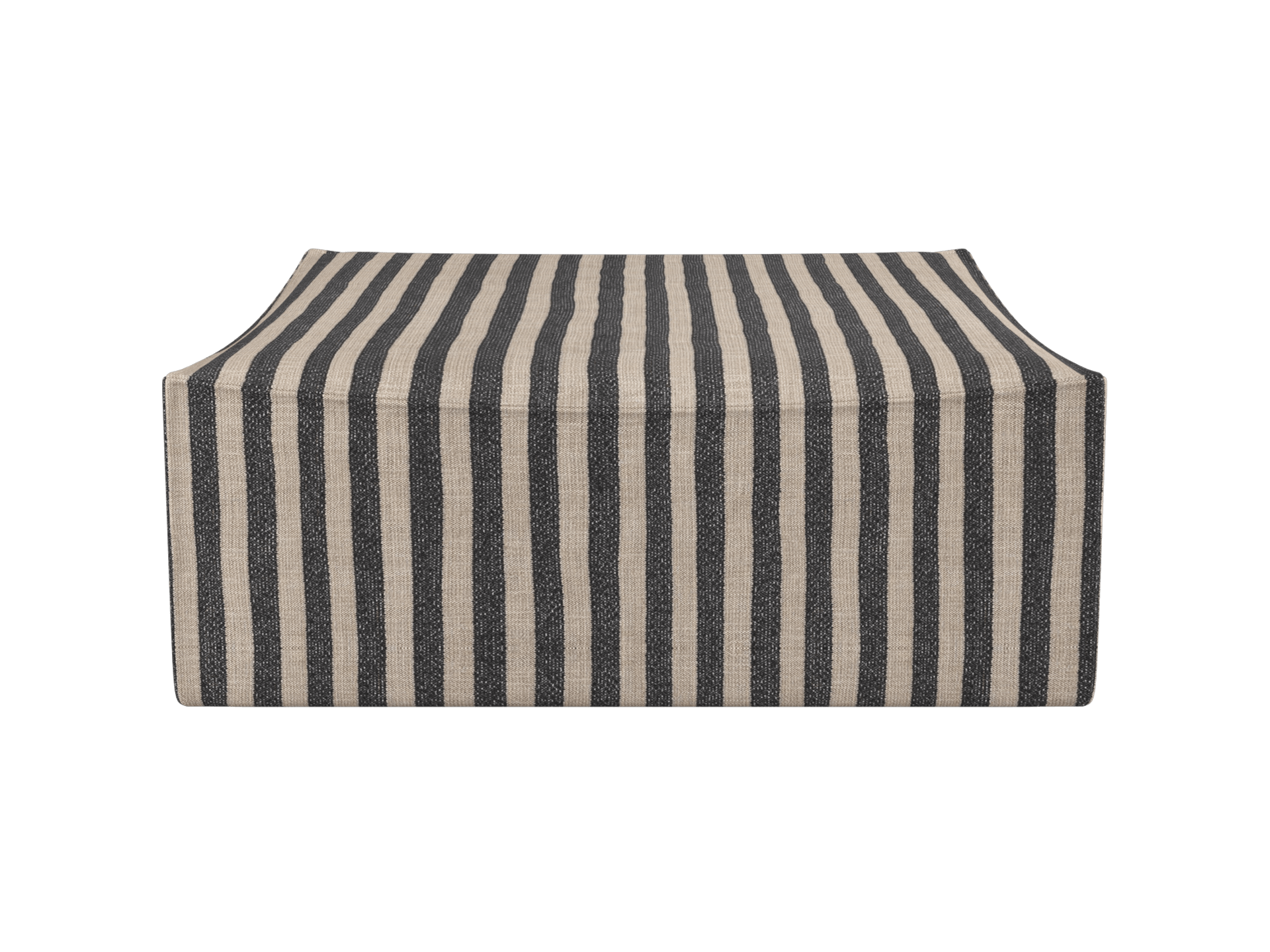 Catena Pouf Square L500 - Louisiana - Sand/Black