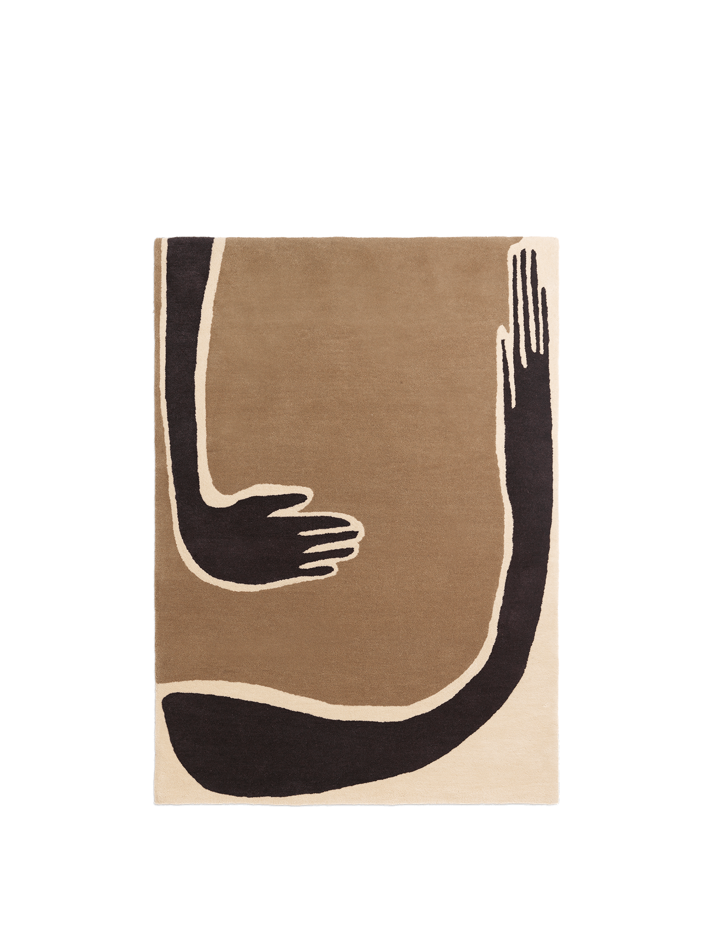 Pose Tufted Rug - Dark Coffee/Off-white