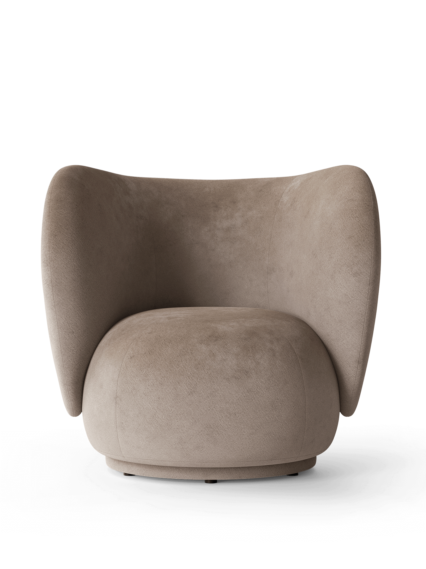 Rico Lounge Chair - Swivel - Faded Velvet - Beige