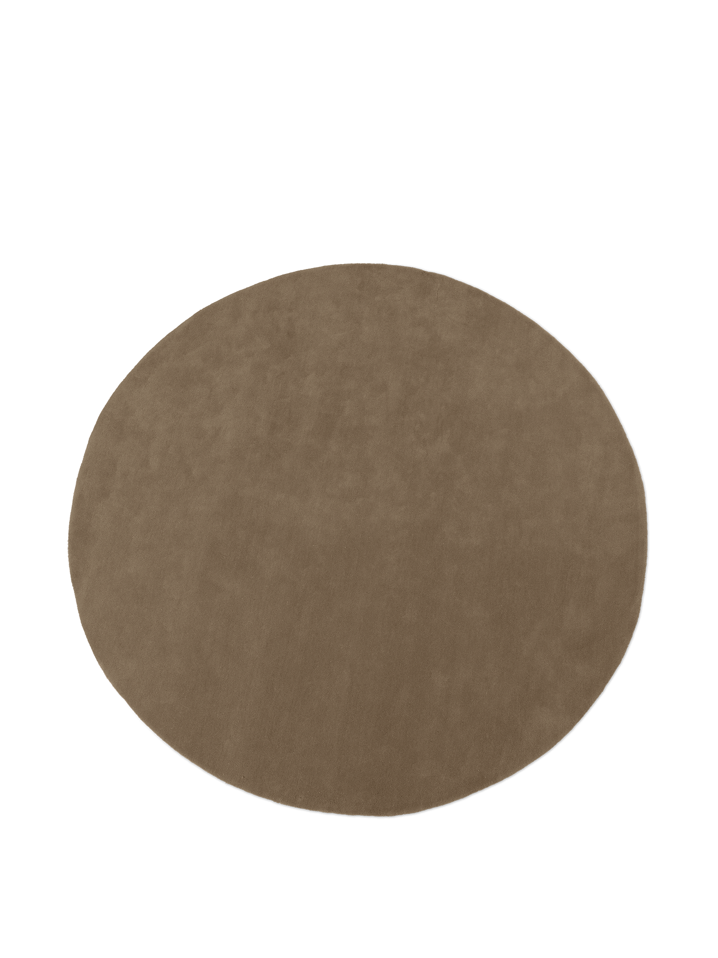 Stille Tufted Rug - Round - Ash Brown