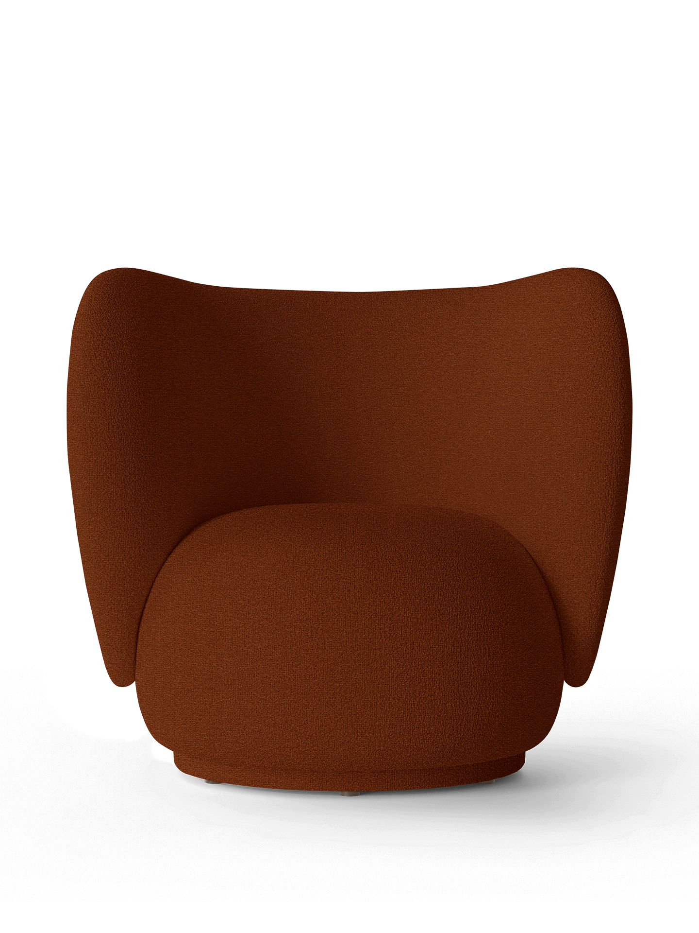 Rico Lounge Chair - Tonus - Red Brown