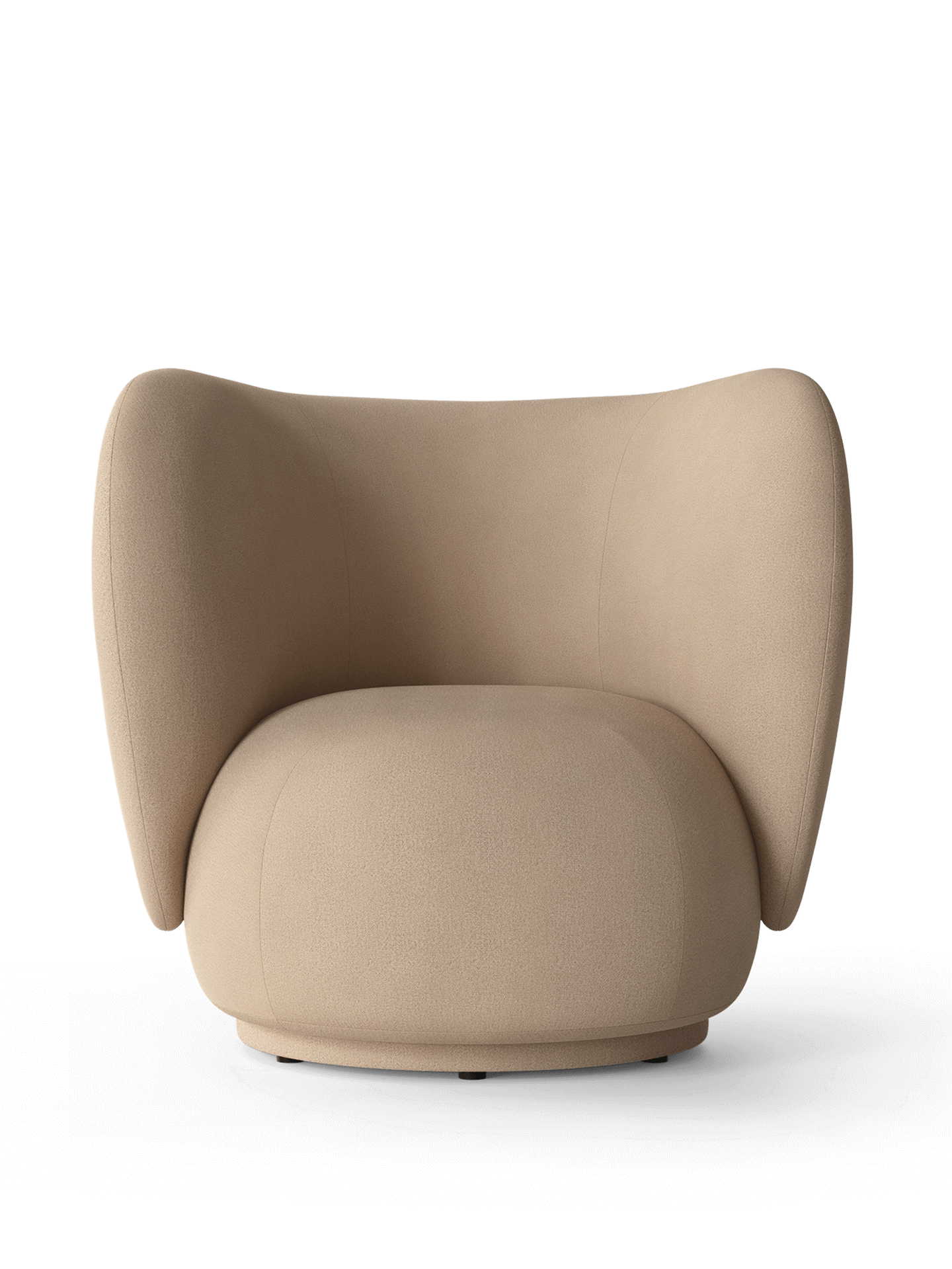 Rico Lounge Chair - Swivel - Brushed - Sand