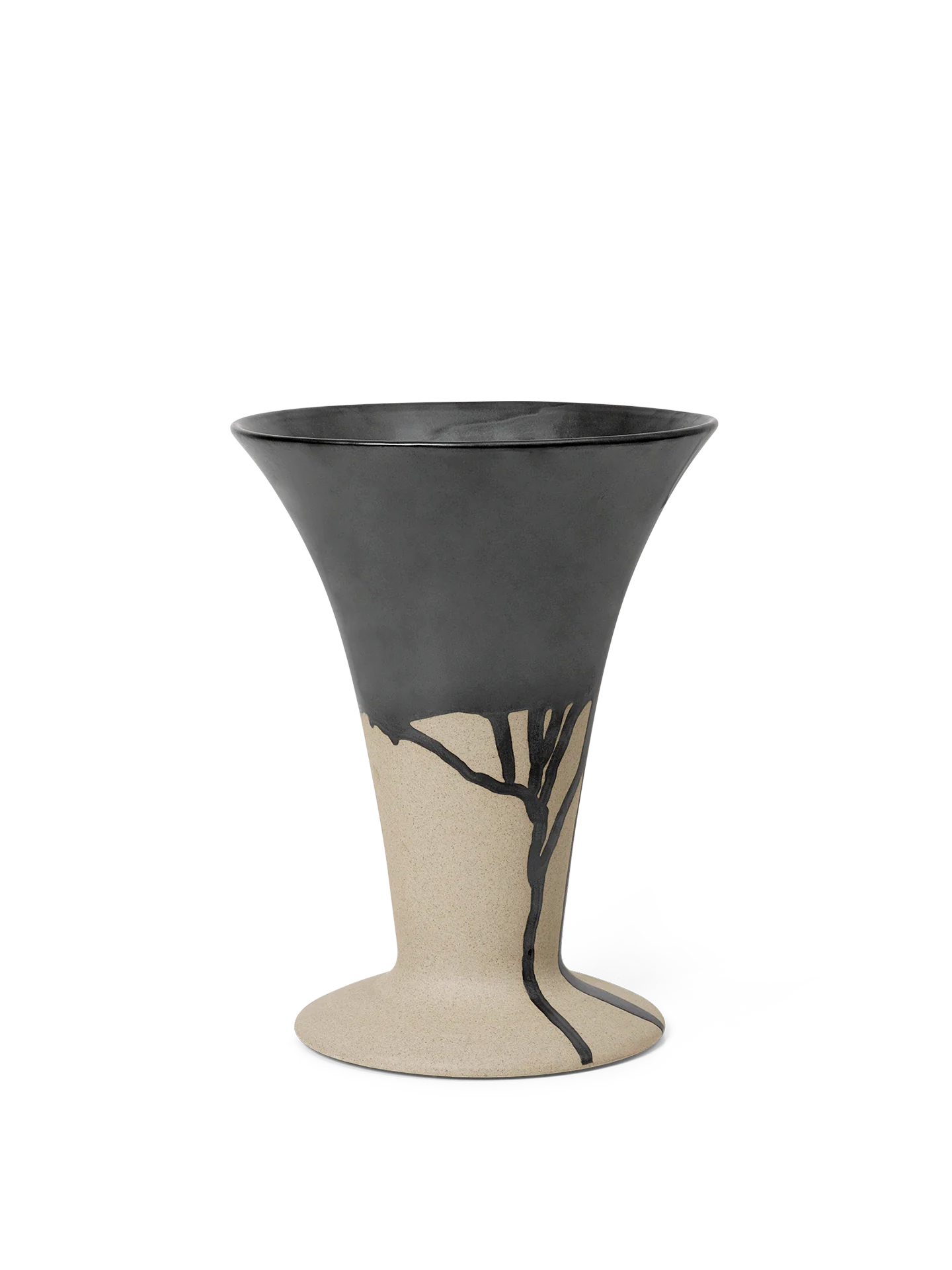Flores Vase - Sand/Black