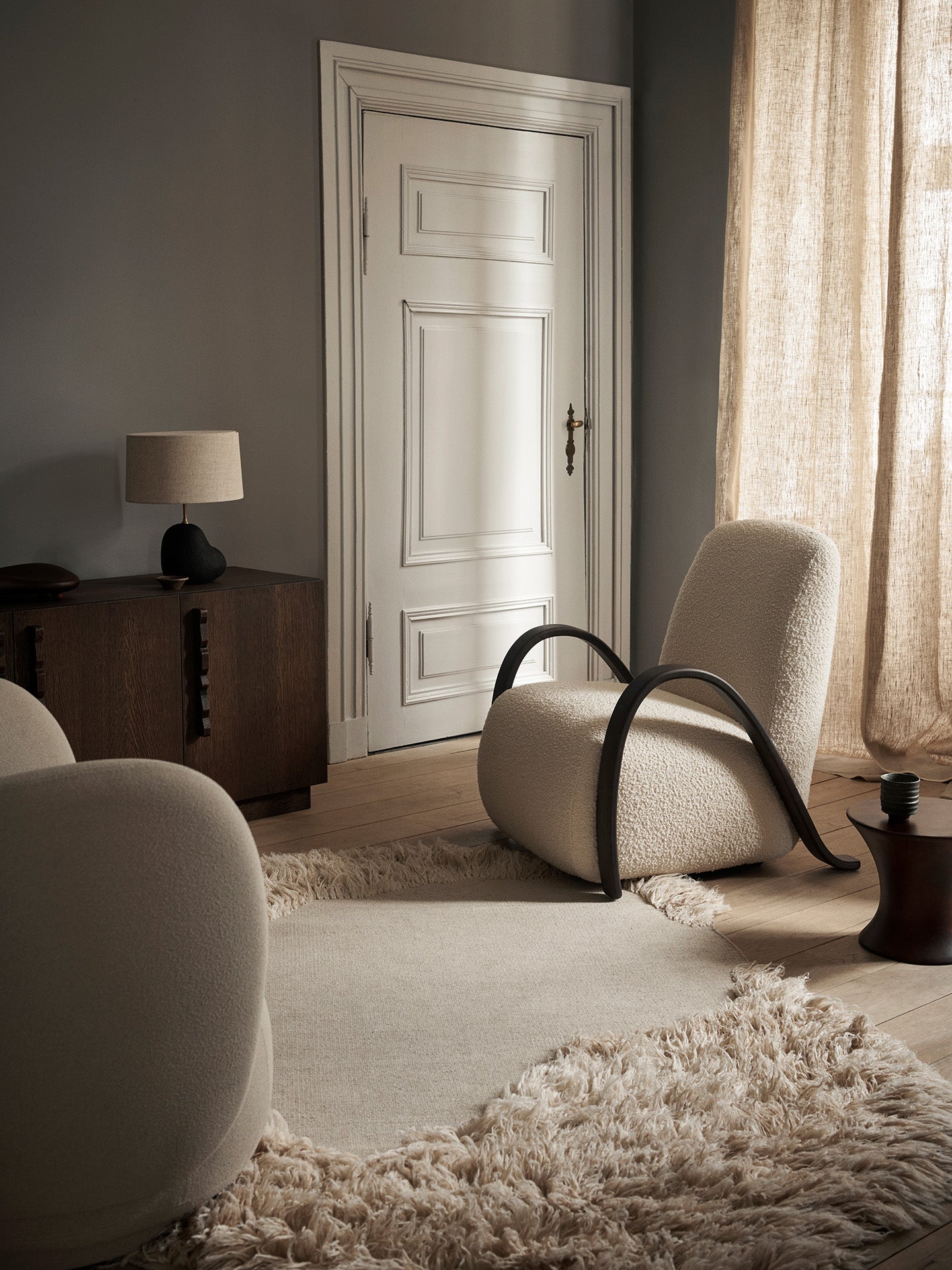 ferm living Norte rug ファームリビング　ラグ Norte Rug - Small - Natural | Ferm Living